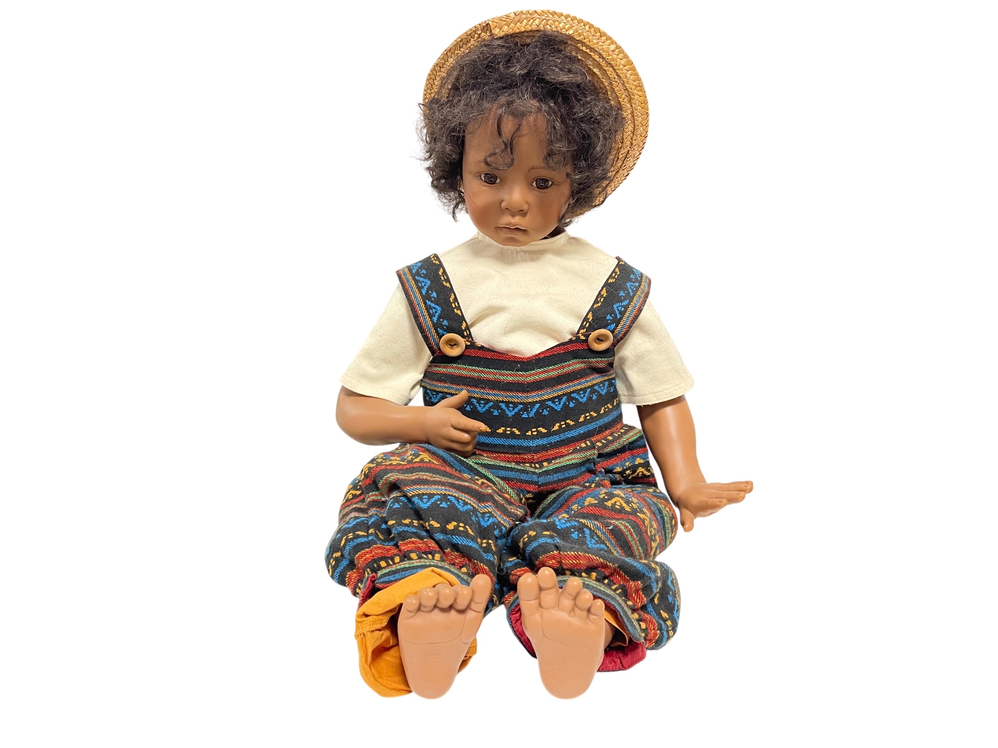 Künstlerpuppe Rotraut Schrott Vinyl Puppe 70 cm. Top Zustand 