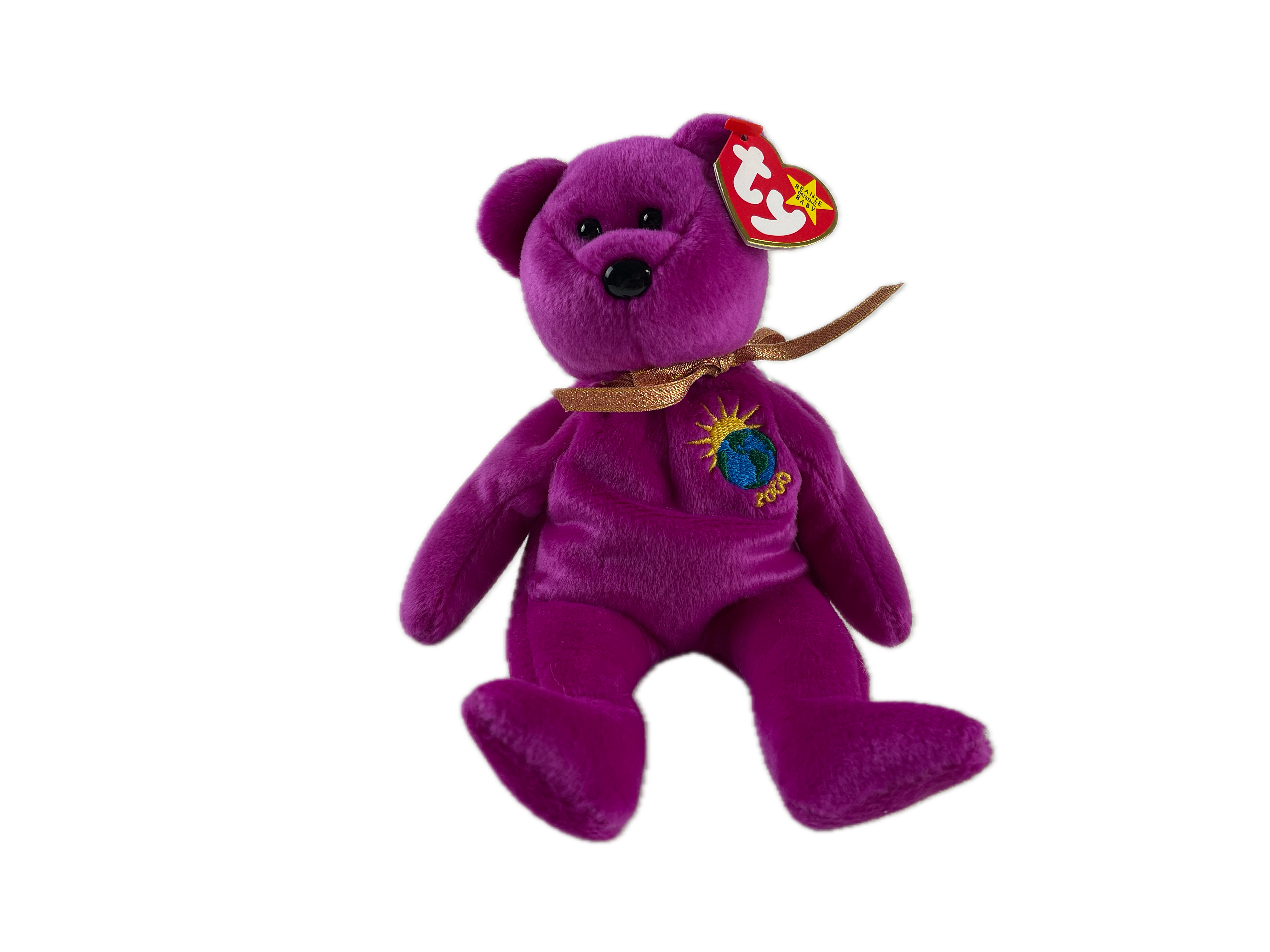 Sammler Stofftier Beanie Babies - Teddy - 21 cm. Top Zustand   