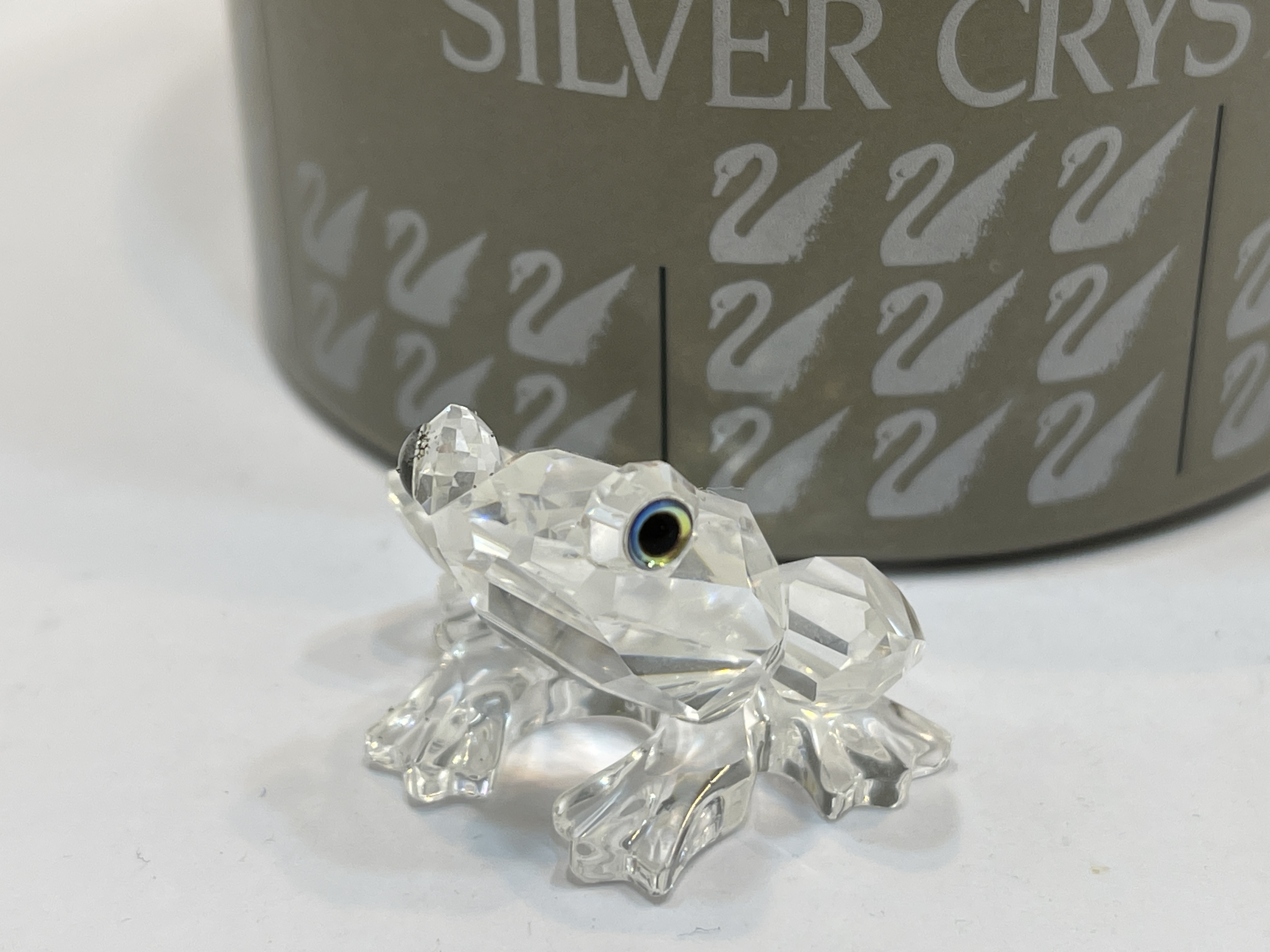 Swarovski Figur Kristall 183113 Frosch Groß 3,5 cm. Ovp & Zertifikat +Top Zustand    