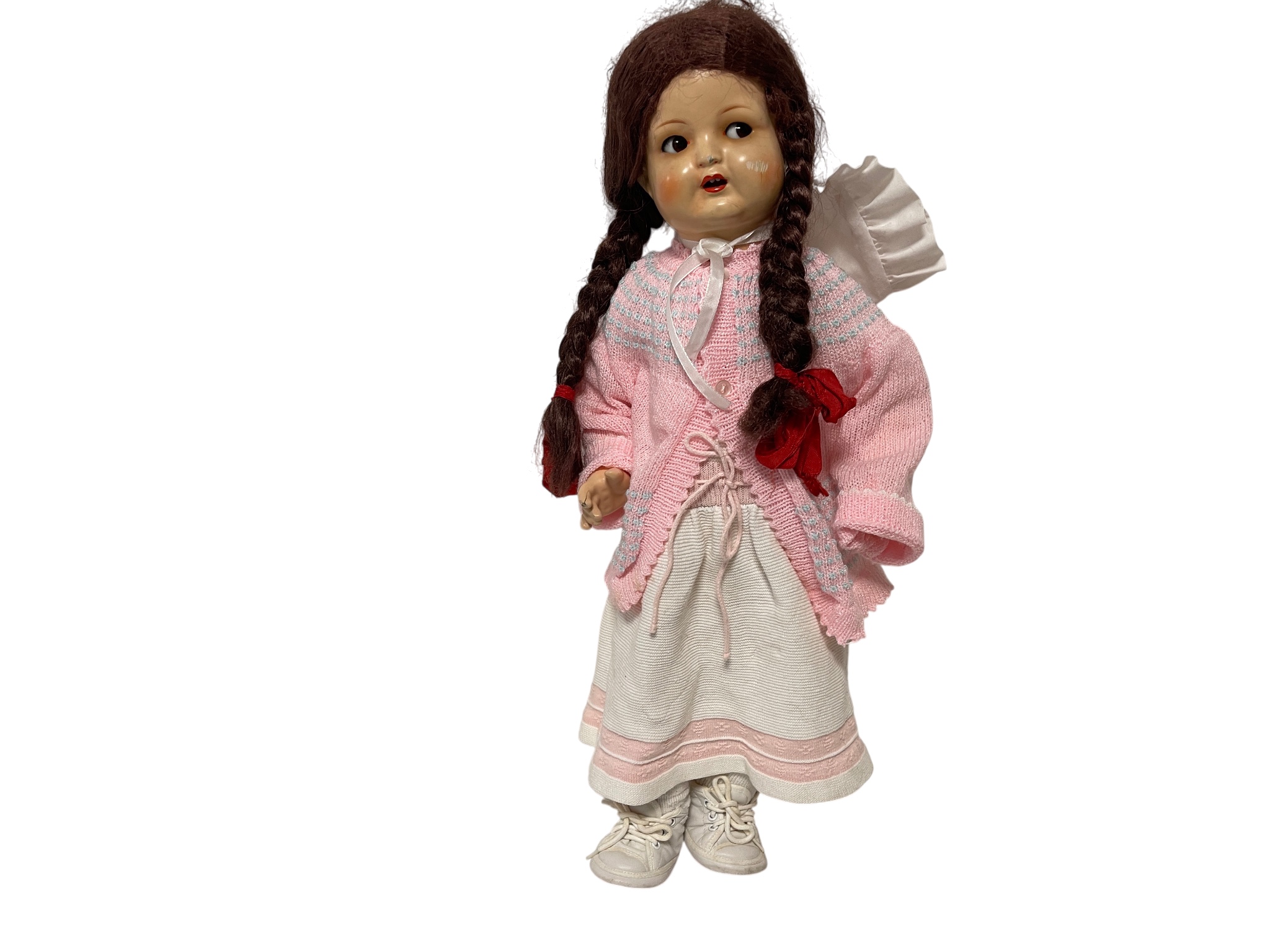 Künstlerpuppe alte Puppe 55 cm Zustand siehe Fotos  