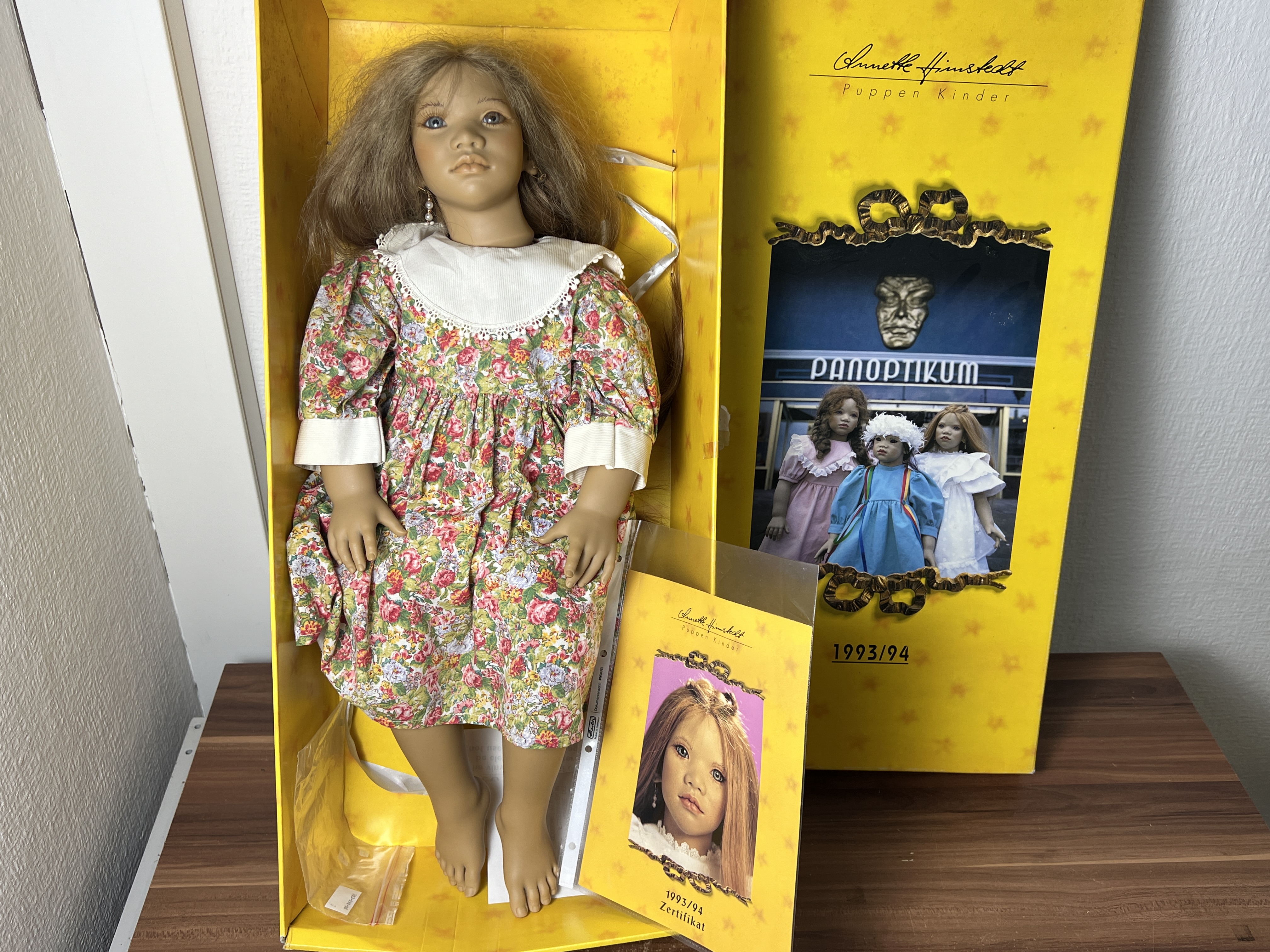 Künstlerpuppe Annette Himstedt Puppe Viny Sammlerpuppe Tara 70 cm. Top Zustand  