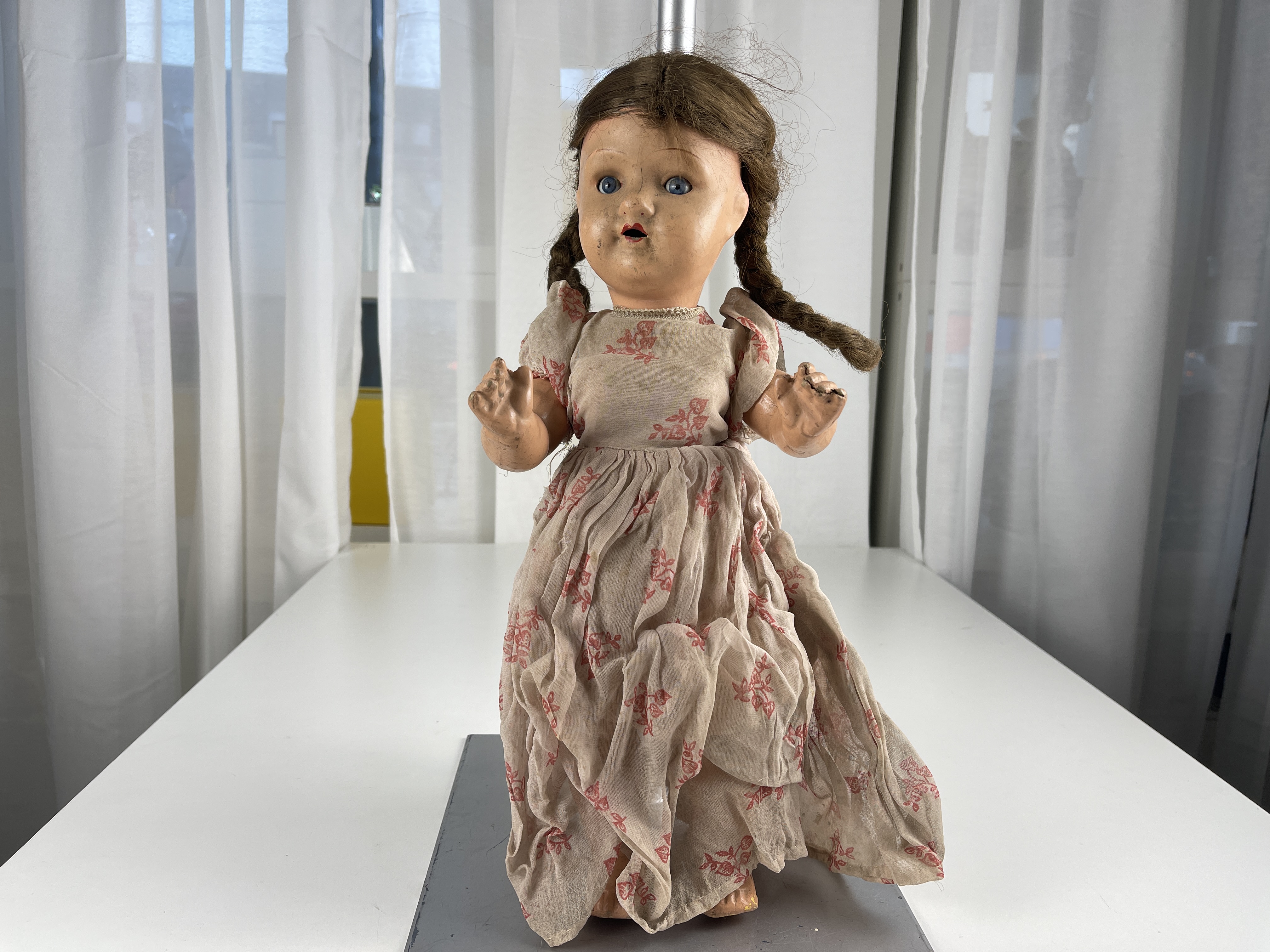 Alte Sammler Puppe Zelluloid 43 cm Zustand Siehe Fotos.  