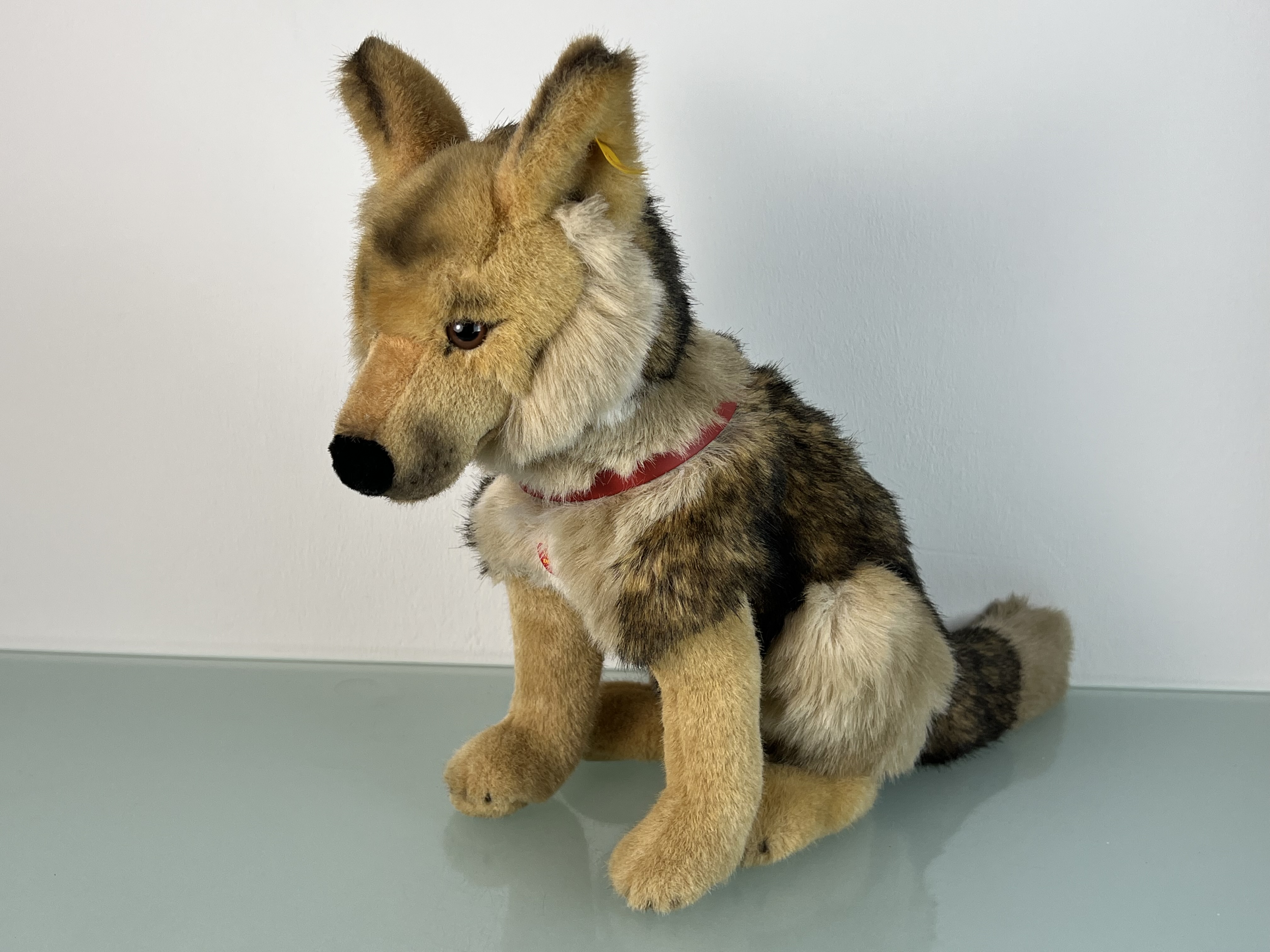 Steiff Tier 078941 Hasso Schäferhund 35 cm Hoch 34 cm Lang. Top Zustand