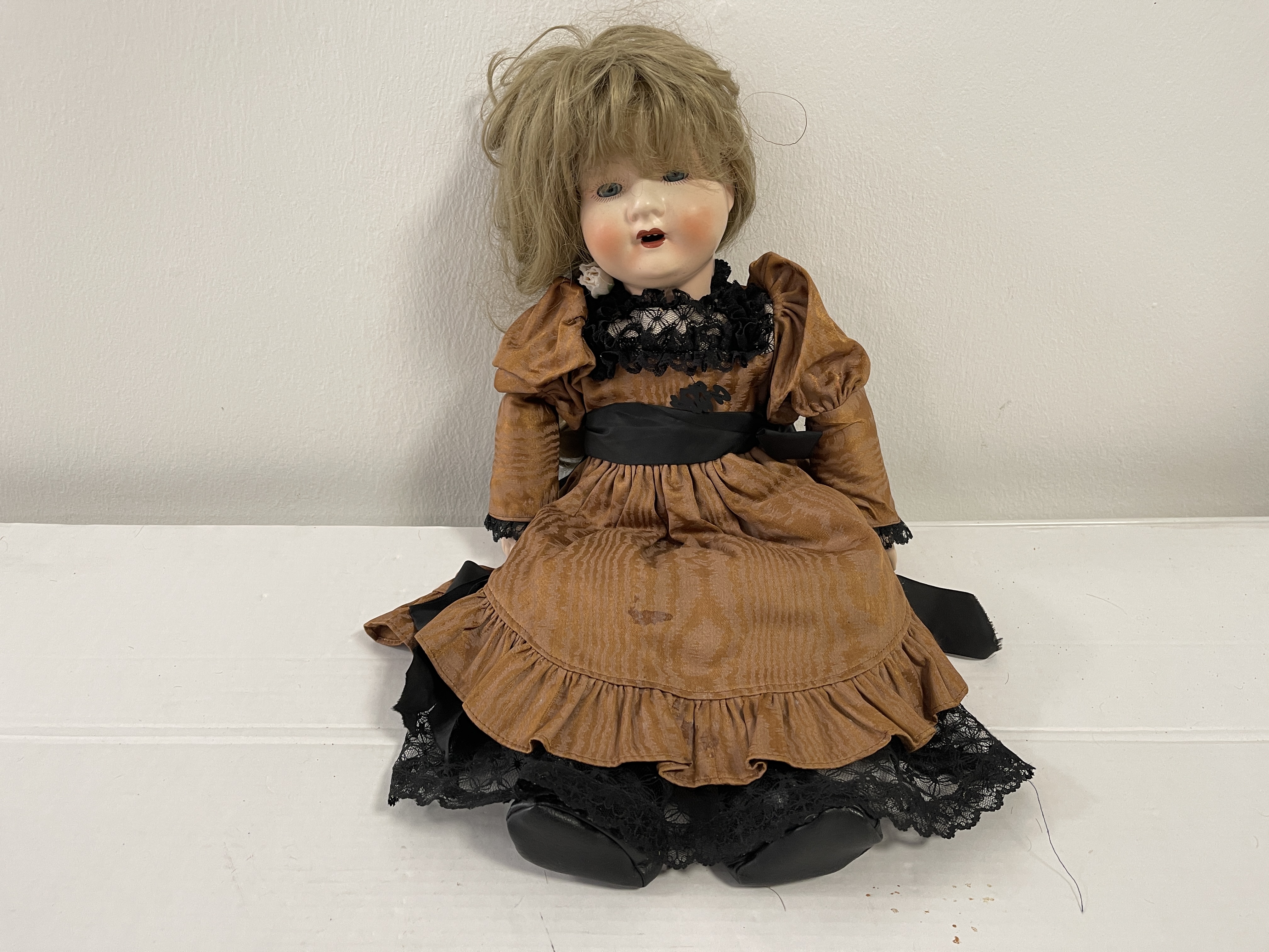 Künstlerpuppe alte Götz Puppe 50 cm Zustand siehe Fotos   