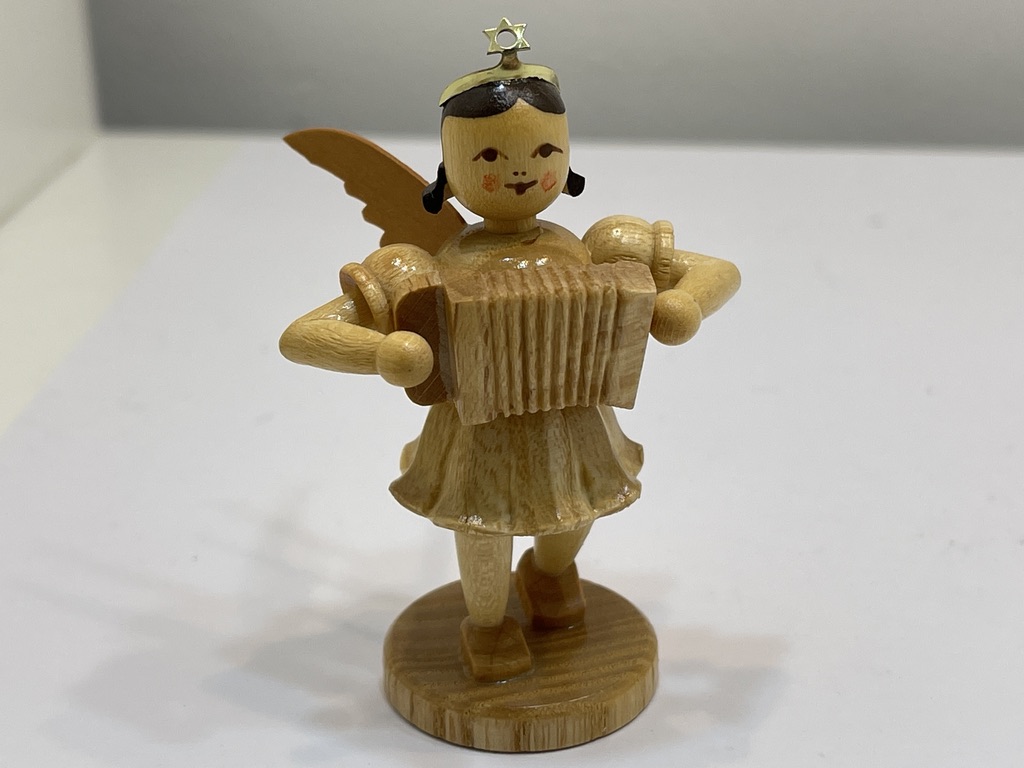 Erzgebirge Blank Figur Engel 6,8 cm.   Top Zustand     