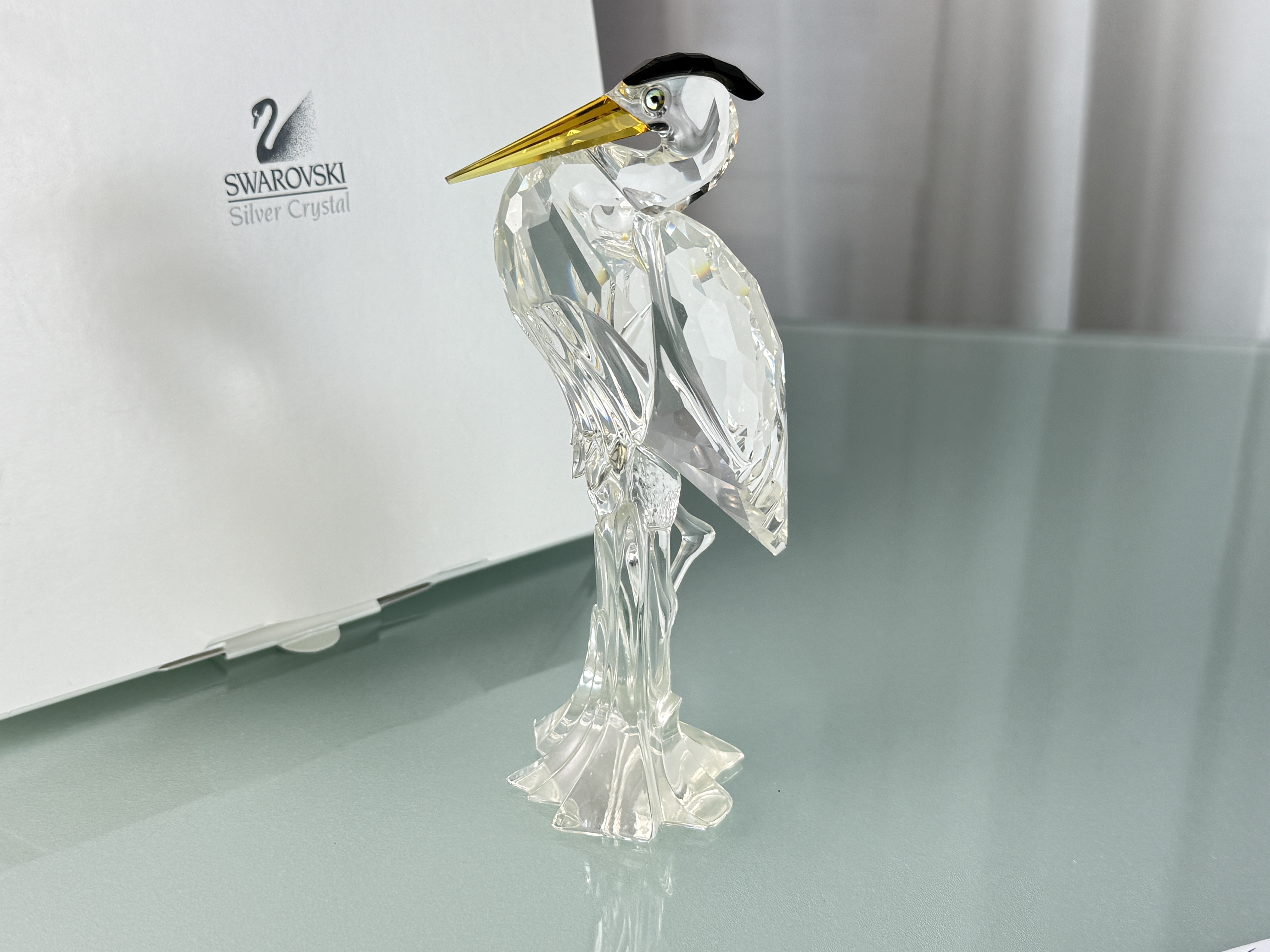  Swarovski Figur 221627 Fischreiher 15 cm. Ovp & Zertifikat. Top Zustand  