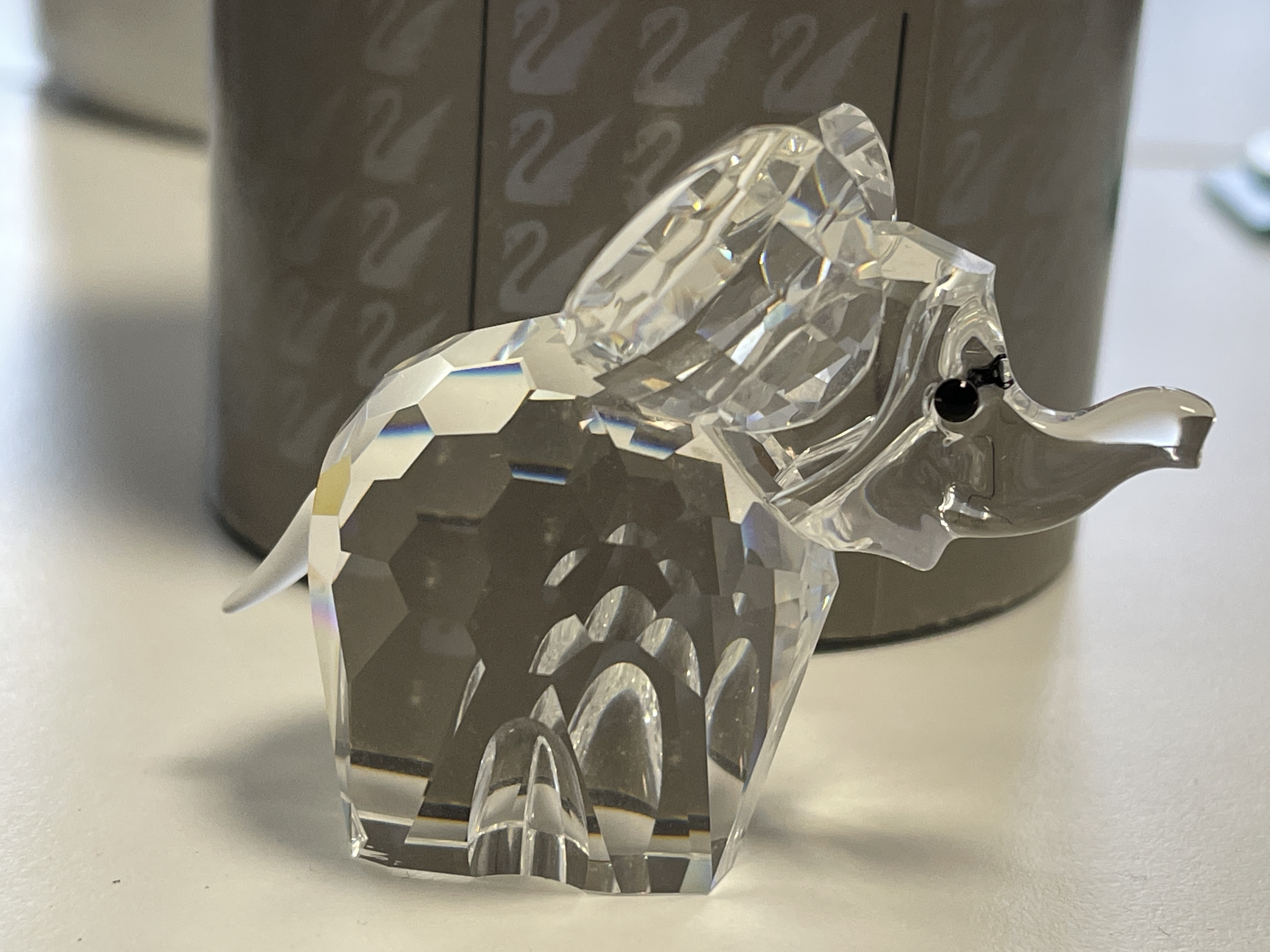 Swarovski Figur 015169 Elefant Groß 6,5 cm. Ovp & Zertifikat. Top Zustand  