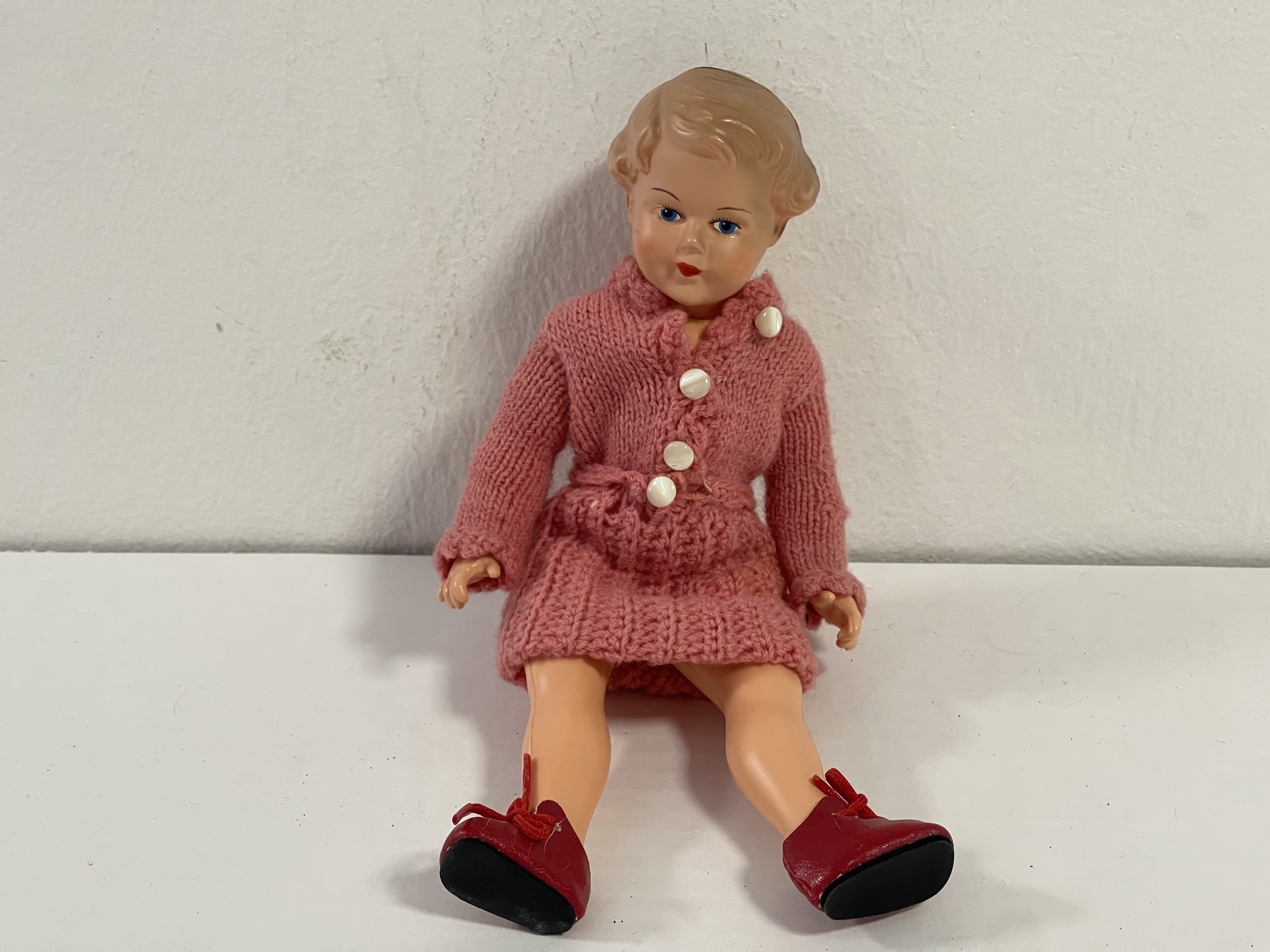 Künstlerpuppe Alte Zelluloid Puppe 21 cm Zustand Siehe Fotos  