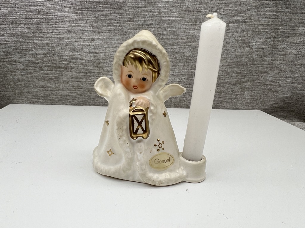 Goebel Engel Kerzenständer Figur Porzellan 10 cm. Top Zustand      