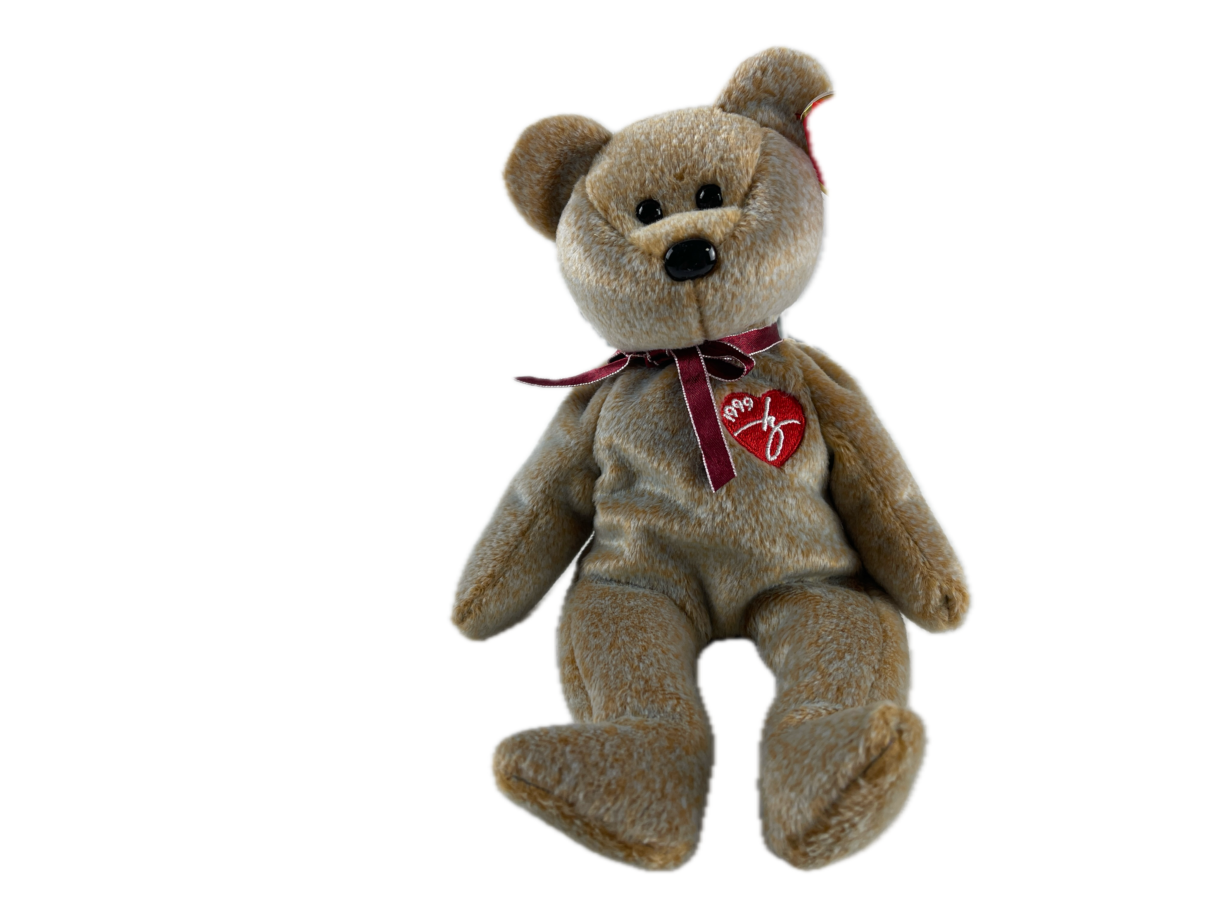 Sammler Stofftier Beanie Babies - Teddy - 21 cm. Top Zustand   