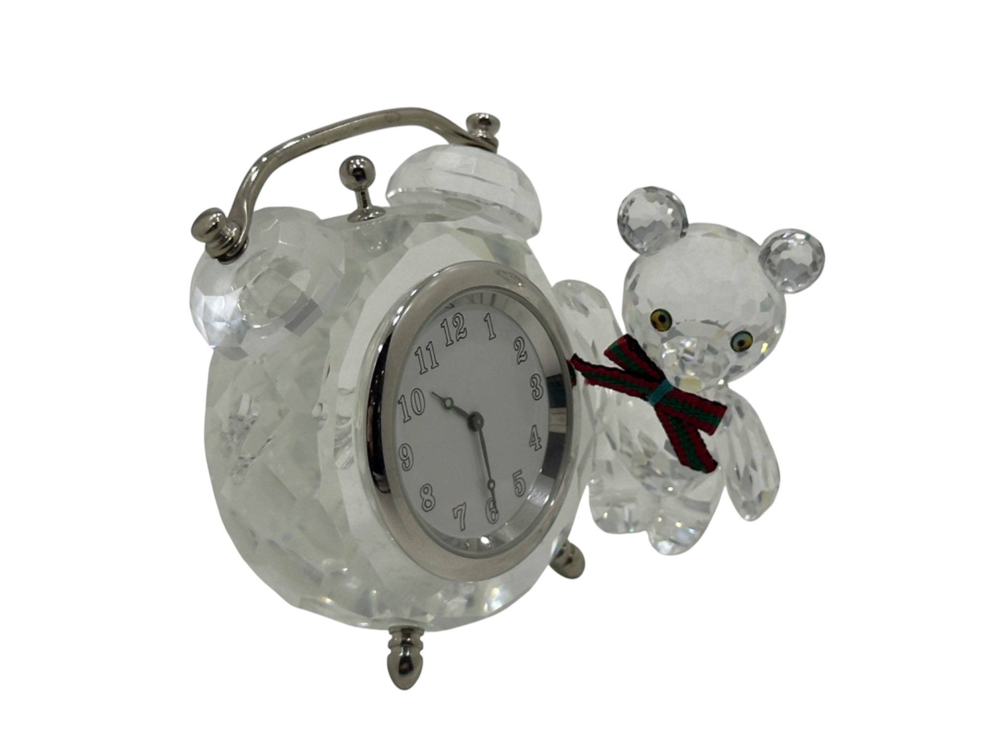Swarovski Figur ‎212687 Kris Bär an Uhr 6,3 cm. Top Zustand