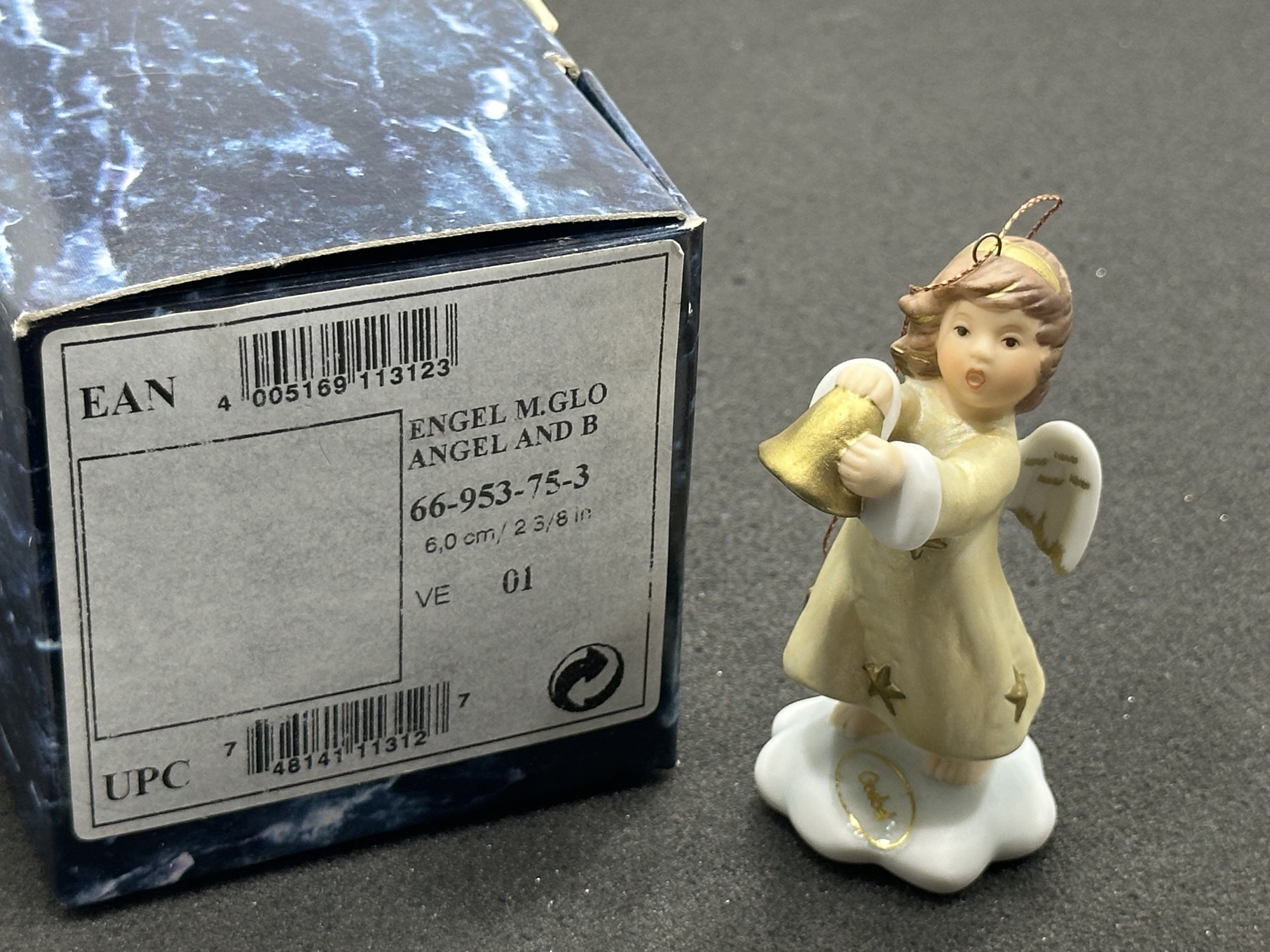 Goebel Figur 66-953-75-3 Engel mit Glocke 6 cm. 1 Wahl. Top Zustand  