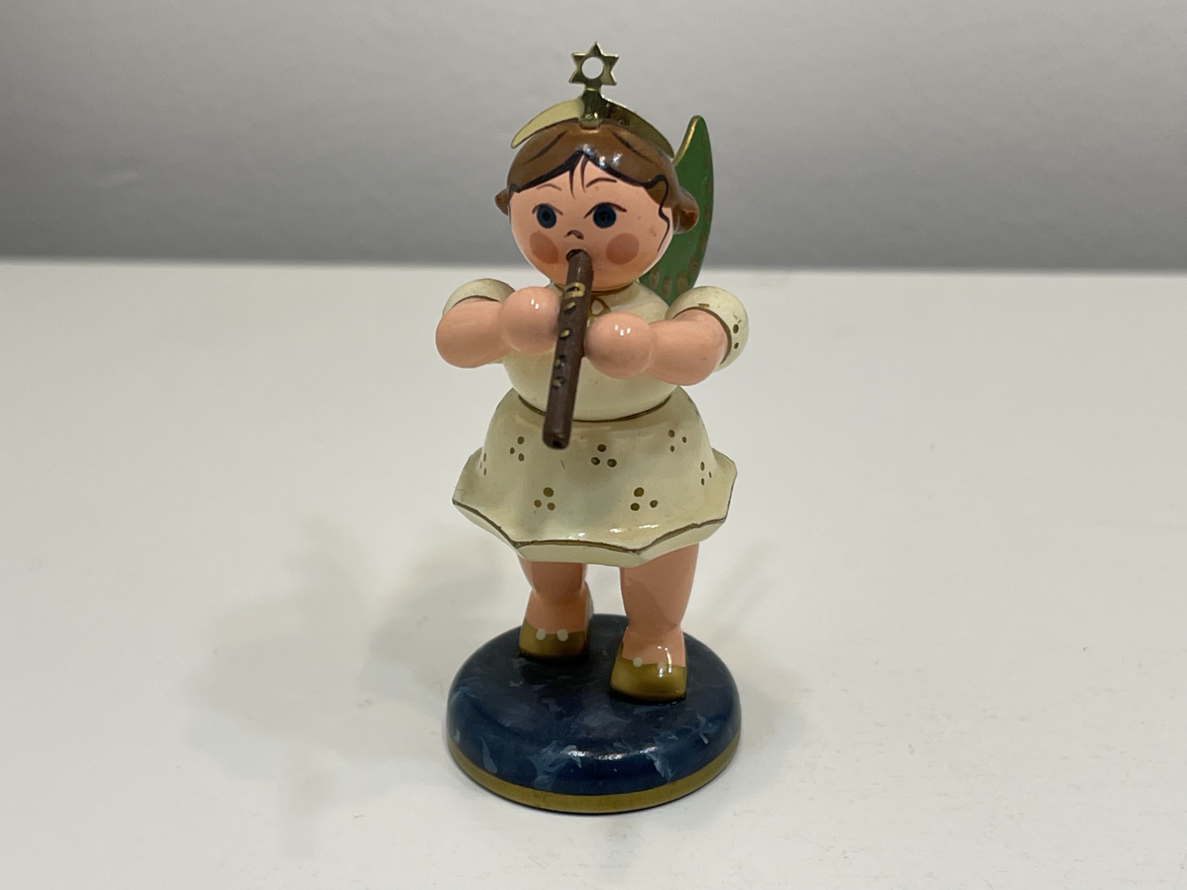 Erzgebirge Sammler Figur Engel Hubrig 6,8 cm. Top Zustand     