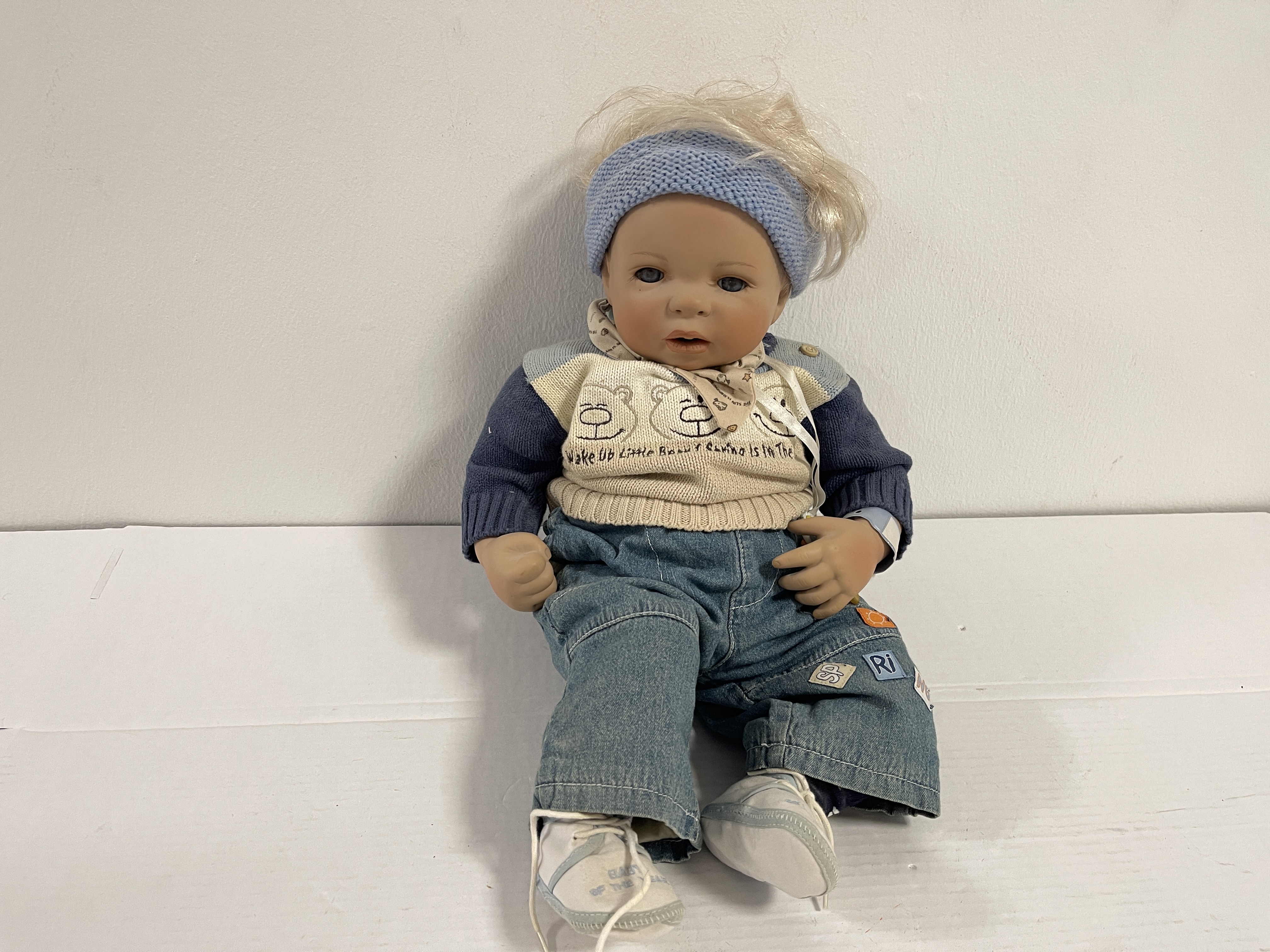 Künstlerpuppe Inge Tenbusch Porzellan Puppe 50 cm. Zustand siehe Fotos 