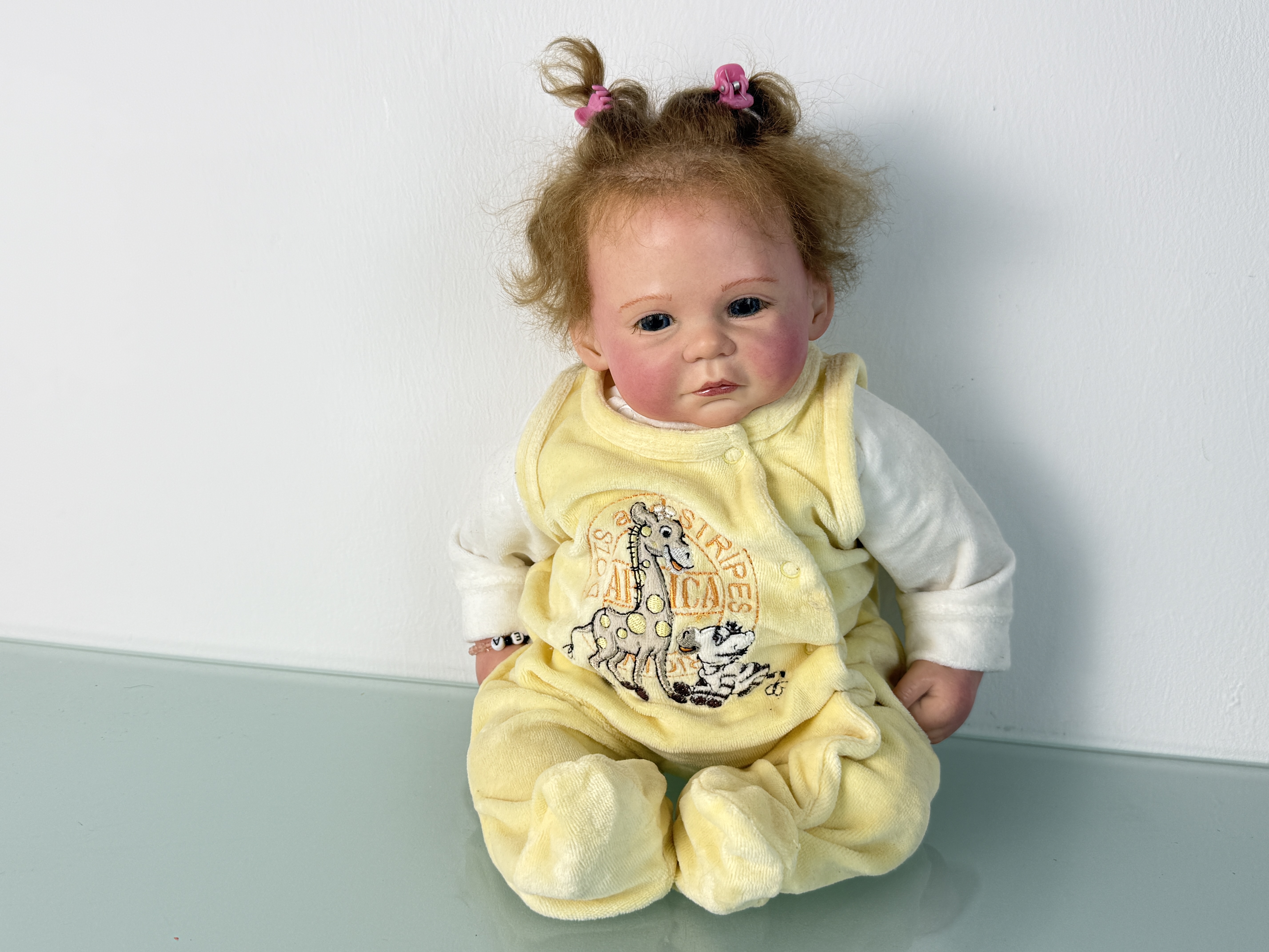 Künstlerpuppe Sammler Puppe Vinyl Baby Puppe 42 cm siehe Fotos 