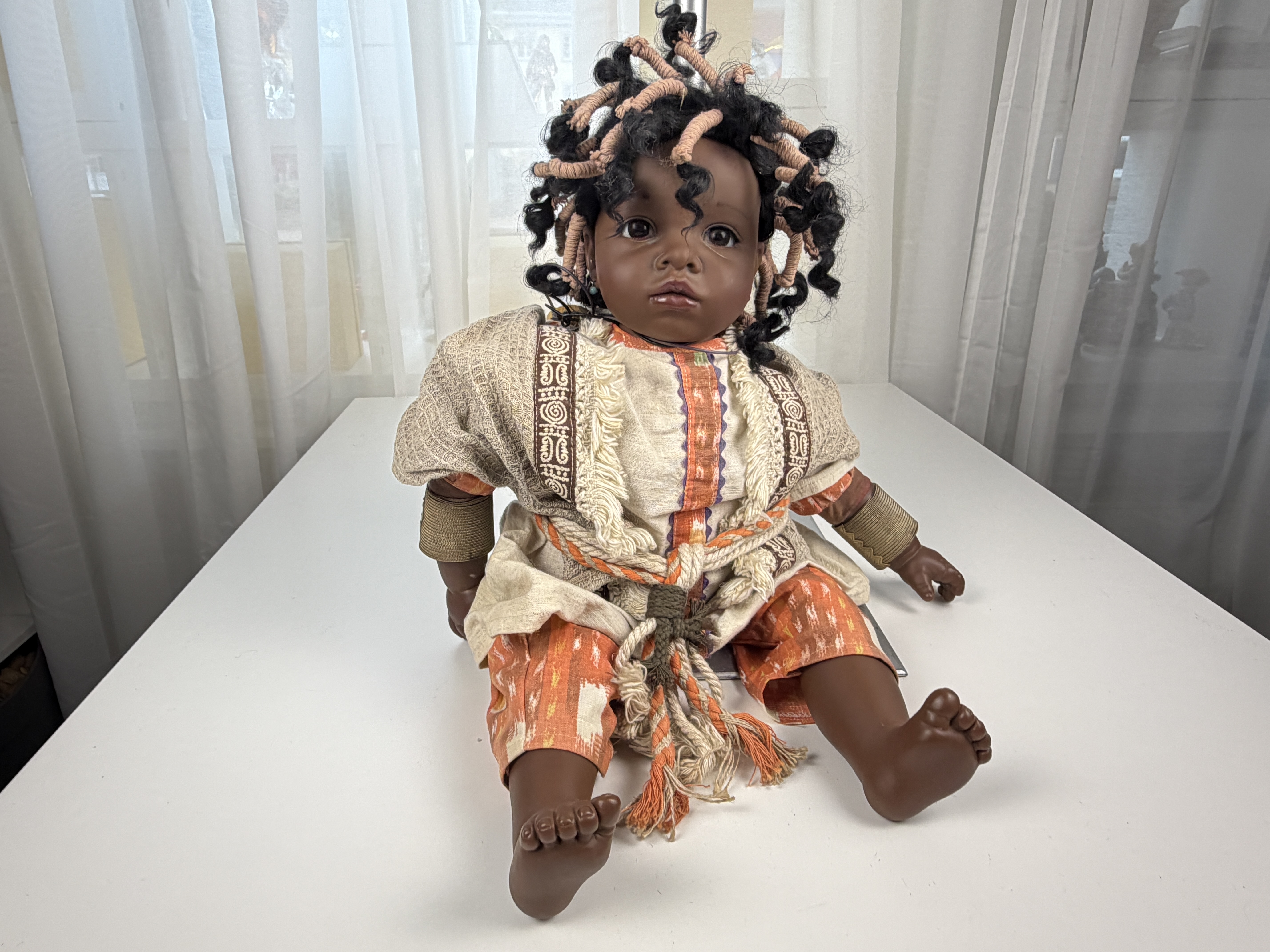 Künstlerpuppe Götz Carin Lossnitzer Vinyl Puppe 53 cm. Top Zustand