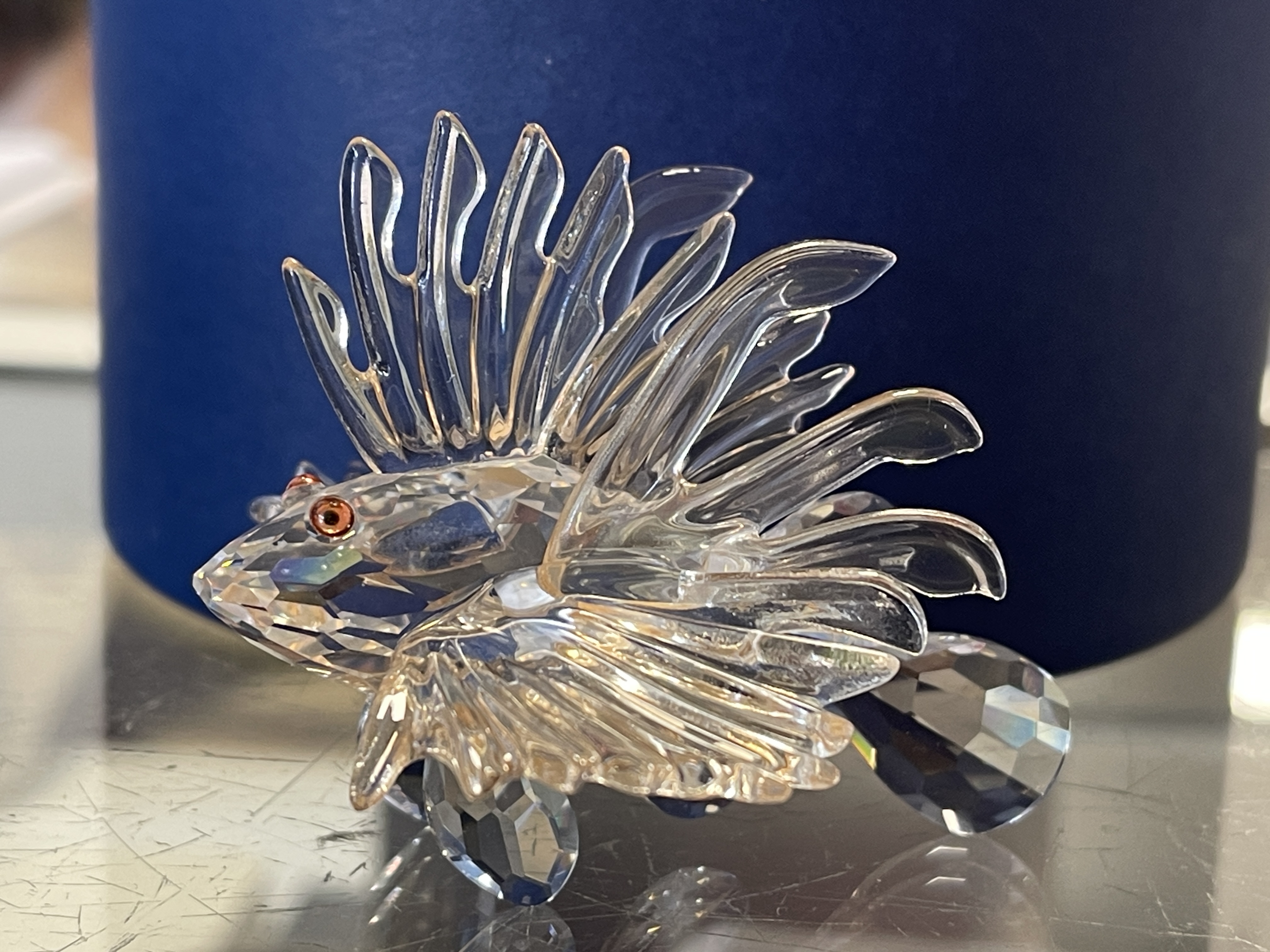 Swarovski Figur Kristall 604011 Feuerfisch 7 cm. Ovp & Zertifikat. Top Zustand