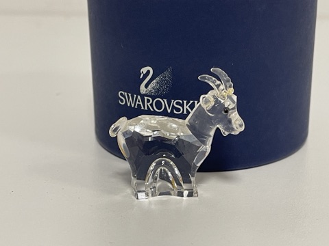  Swarovski Figur 275438 Zodiak Ziege 4 cm mit OVP + Zertifikat. Top Zustand