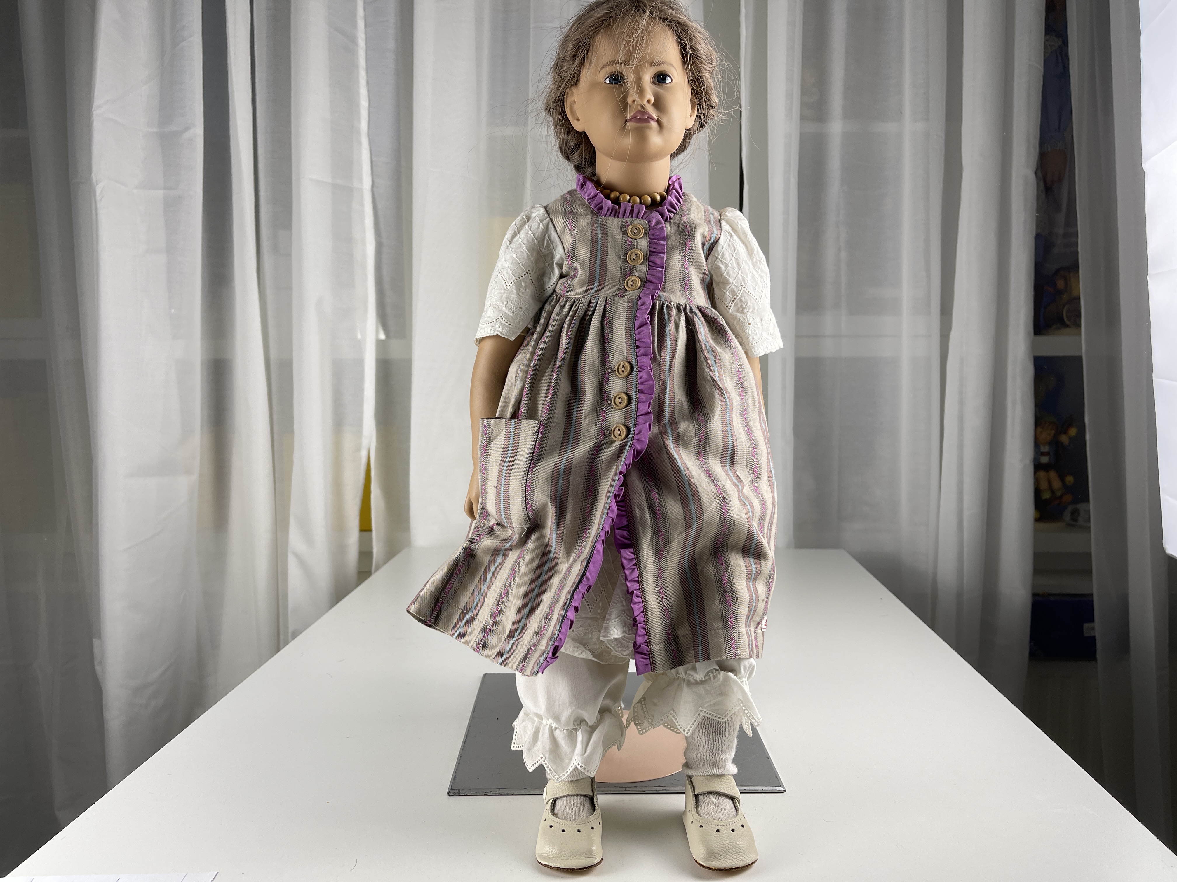 Künstlerpuppe Sigikid Ilse Wippler Vinyl Puppe 60 cm. Top Zustand  