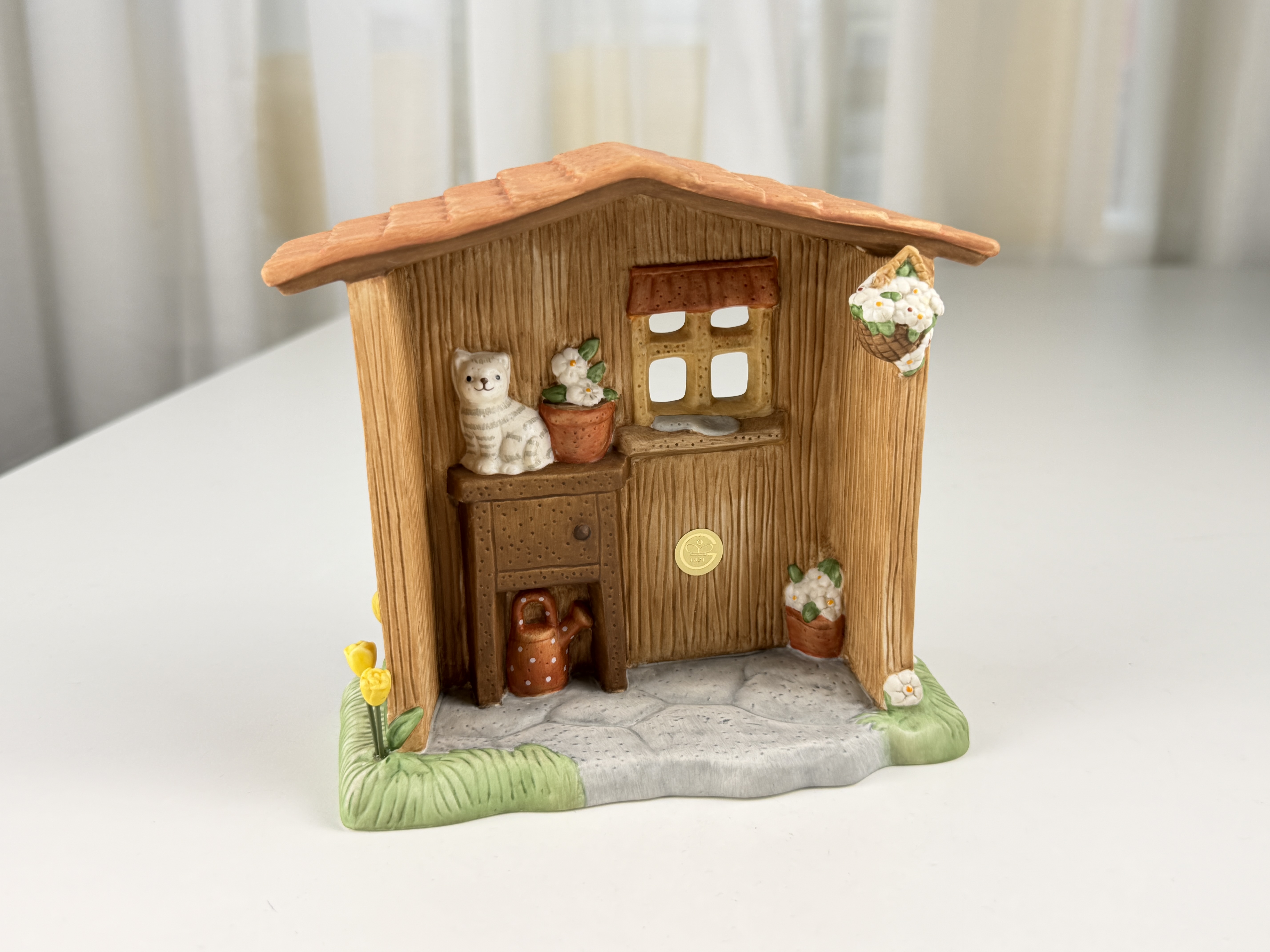 Goebel Figur Nina und Marco unser Gartenhäuschen 14,5x15,5cm - Top Zustand 