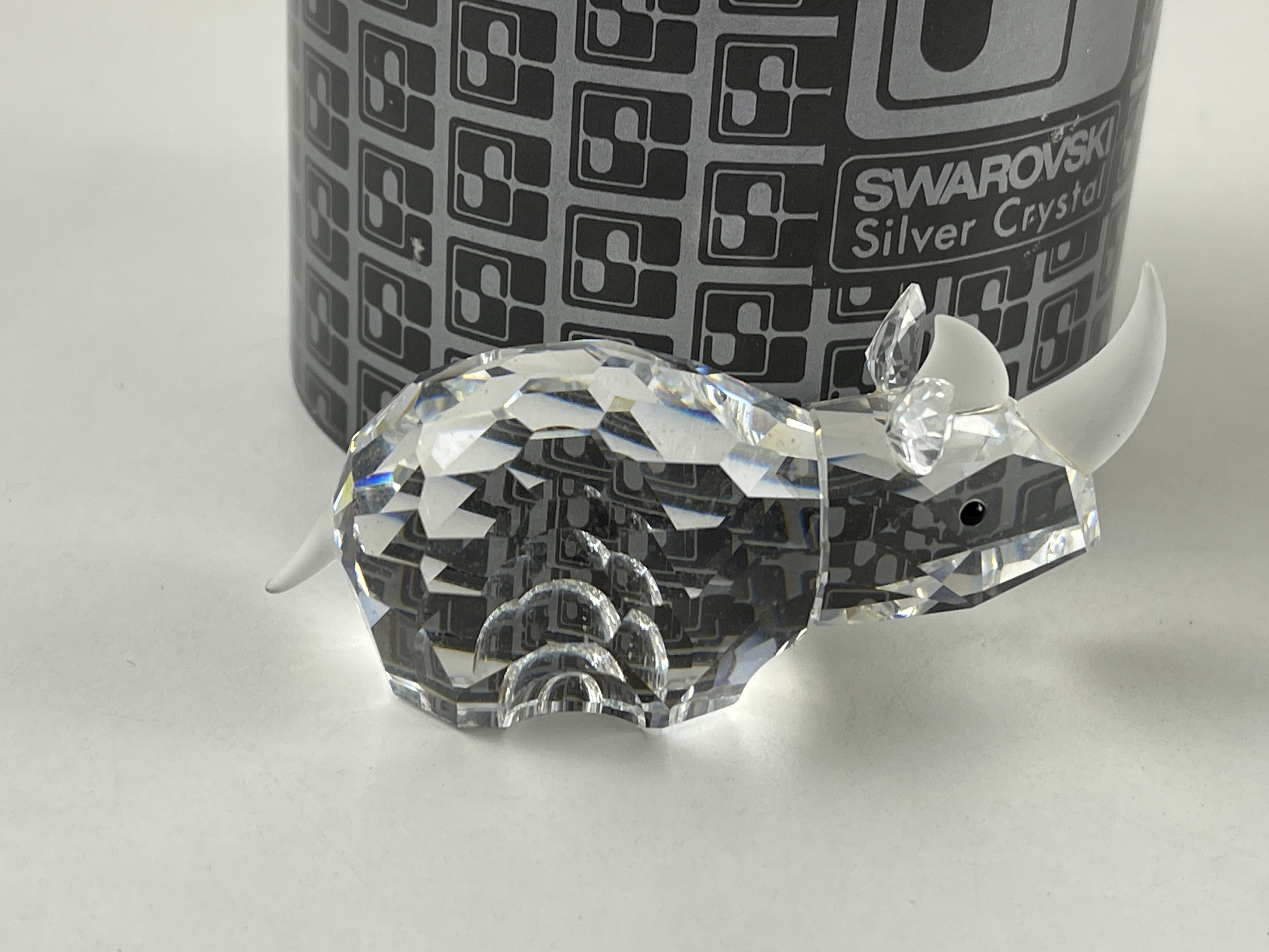 Swarovski Figur 117900 Großes Nashorn 7,5 cm. Ovp + Zertifikat + Top Zustand.  