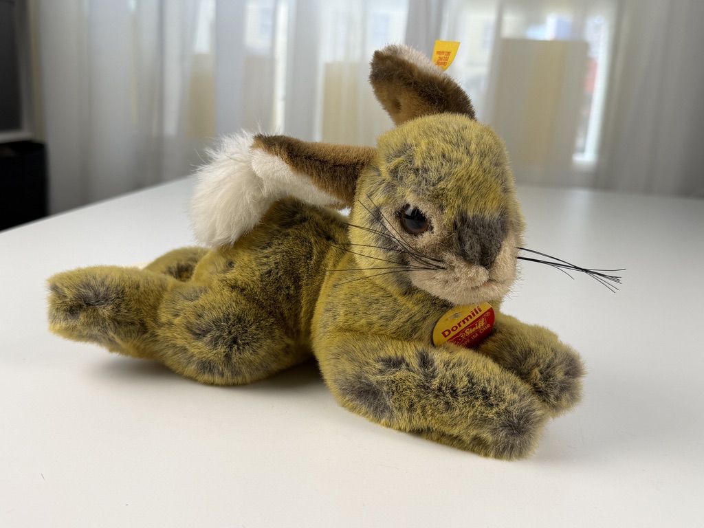 Steiff Tier 080135 Hase 15 x 27 cm. Top Zustand    