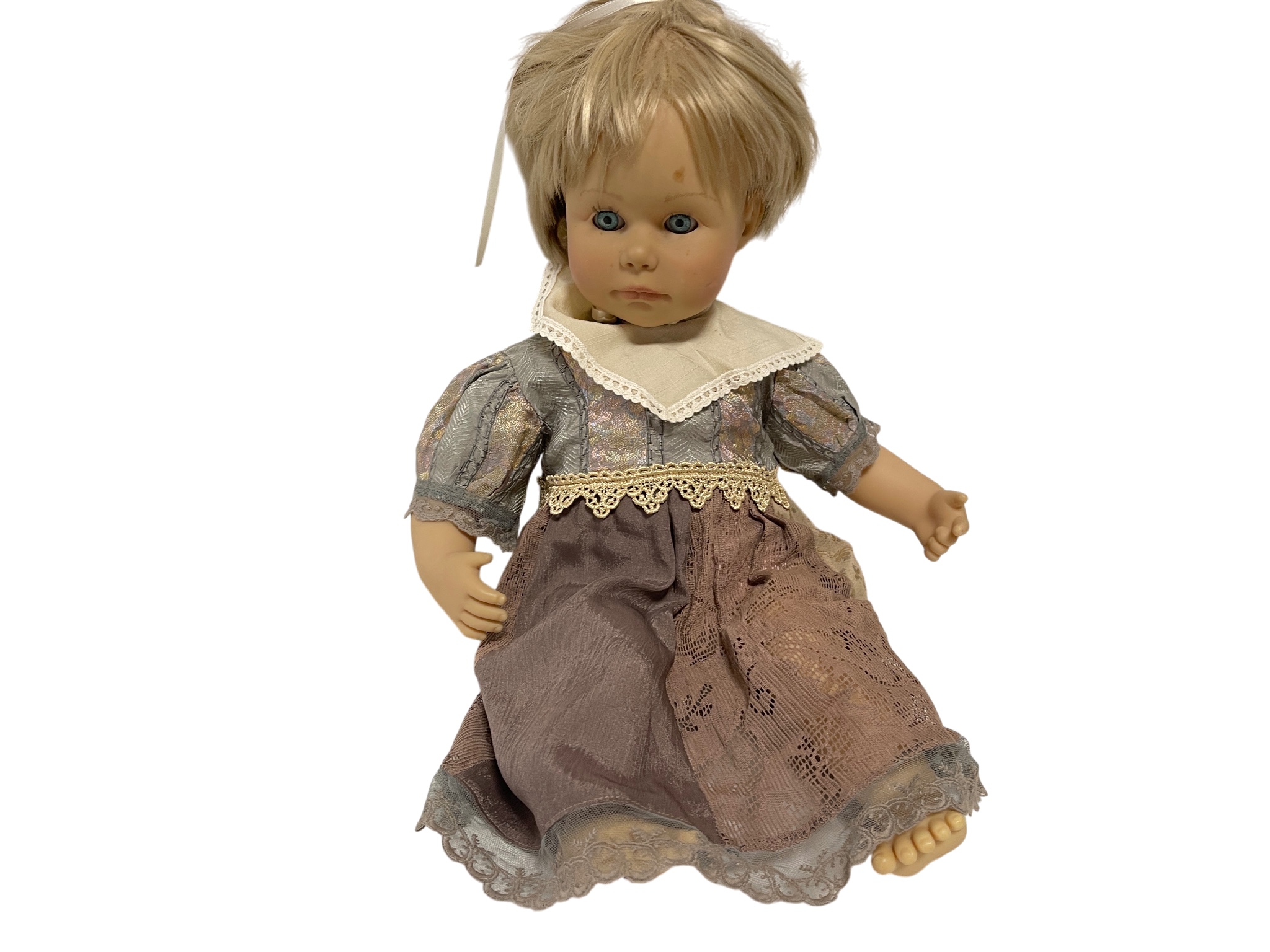 Künstlerpuppe Zapf Vinyl Puppe 52 cm Zustand Siehe Fotos.   