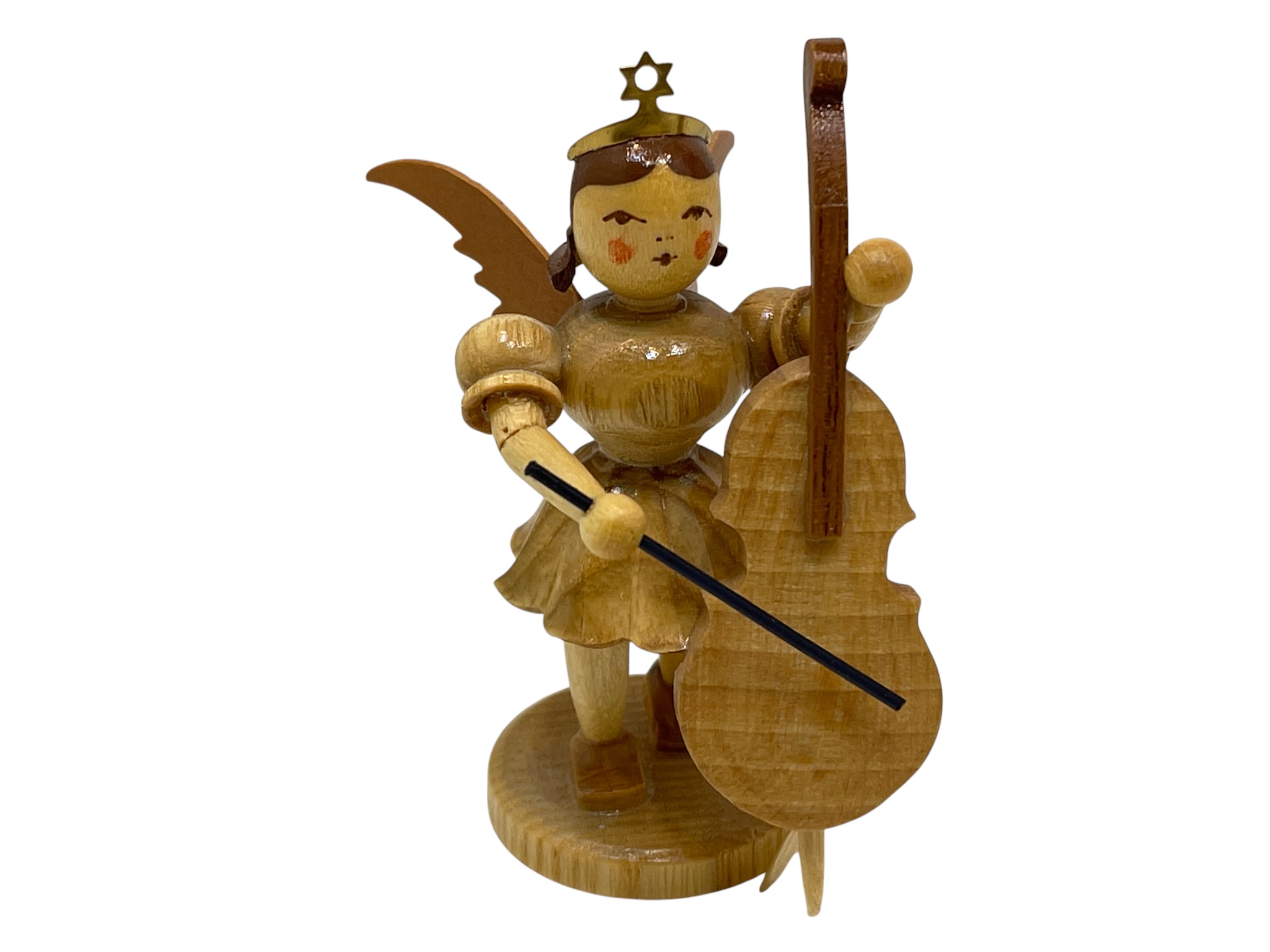 Erzgebirge Blank Figur Engel 6,8 cm.   Top Zustand  