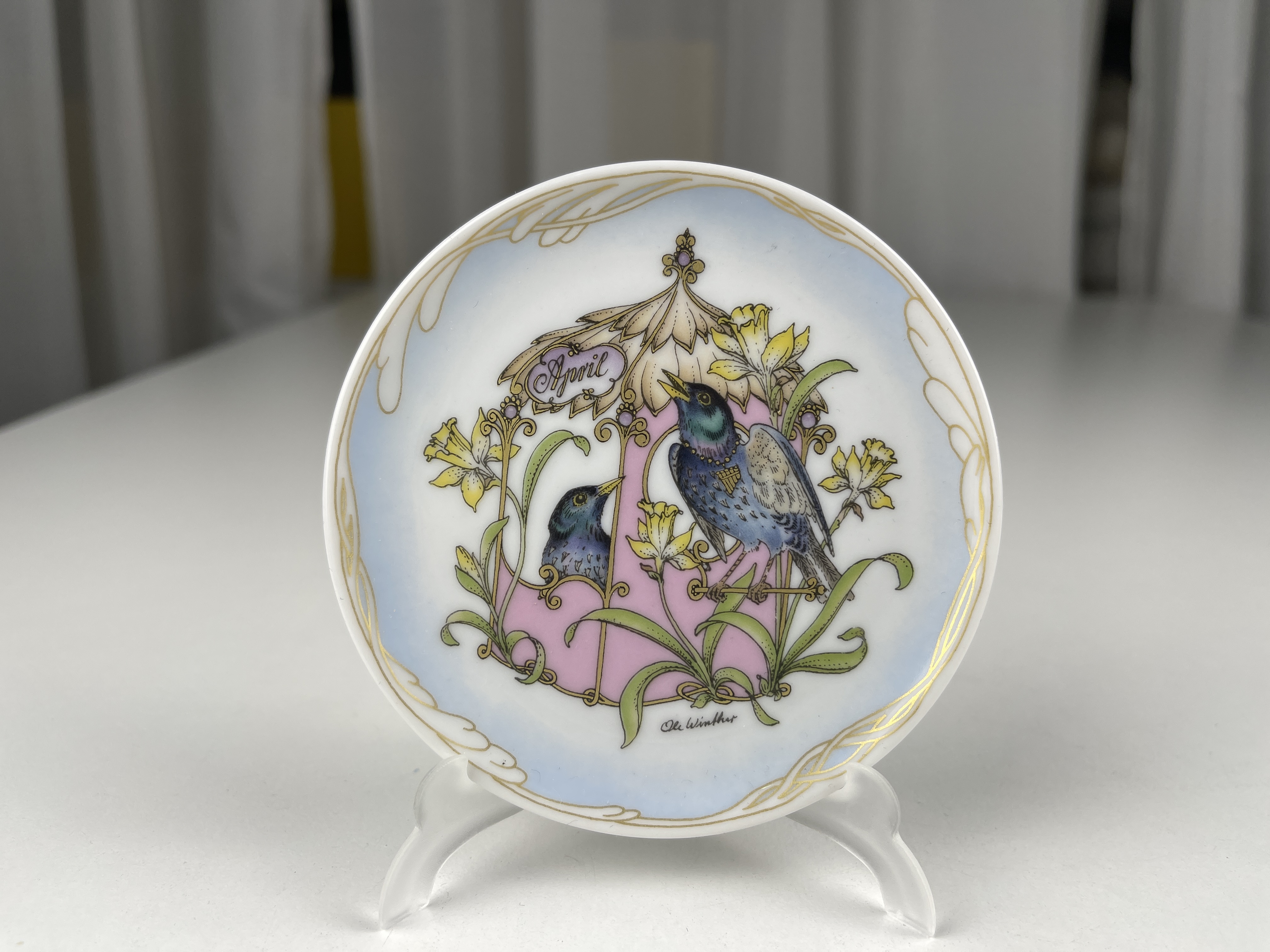 Hutschenreuther Porzellan Teller 9,5 cm Ø Top Zustand 