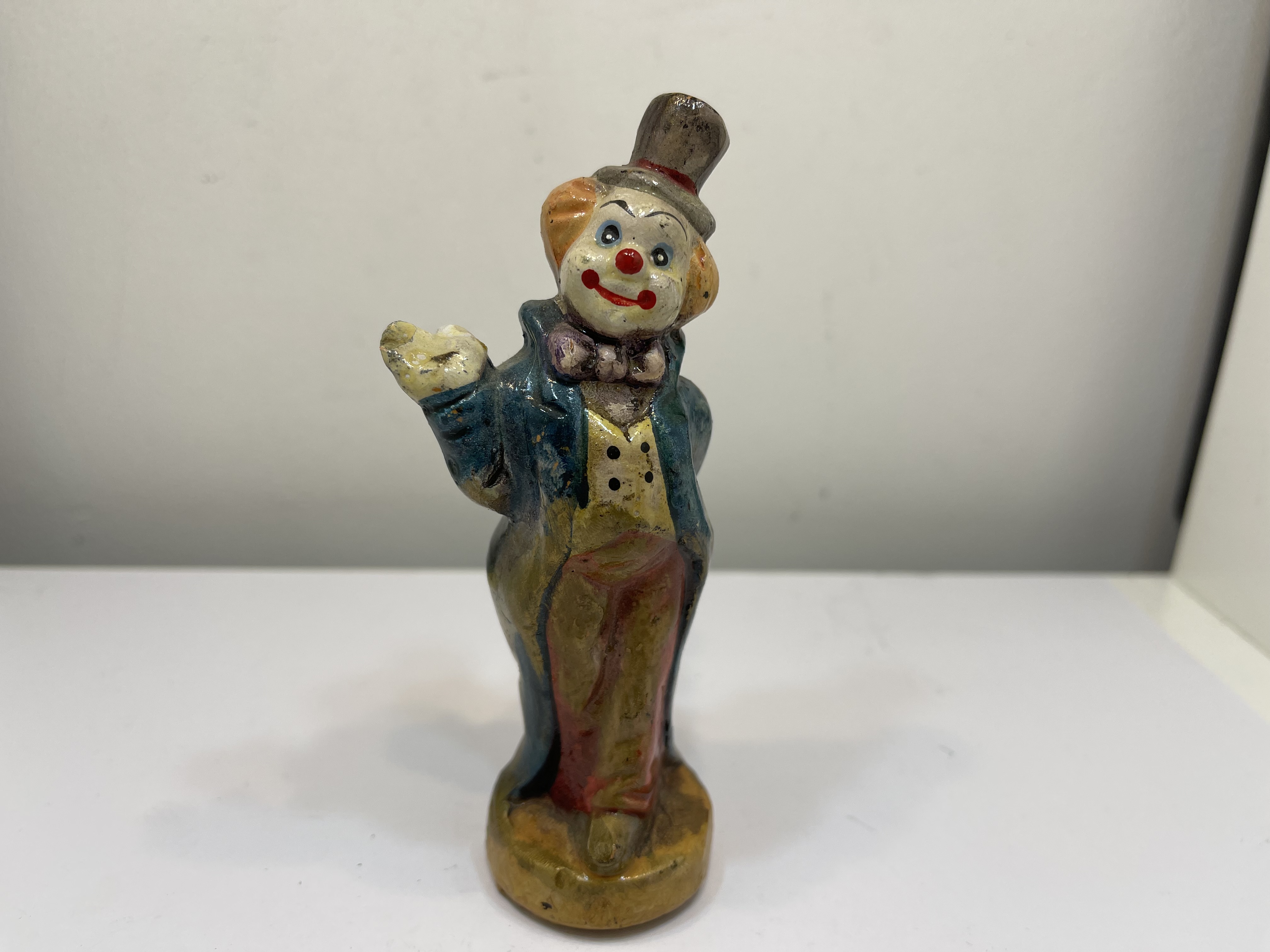Porzellan Sammler Figur Clown 12 cm - Zustand siehe Fotos   