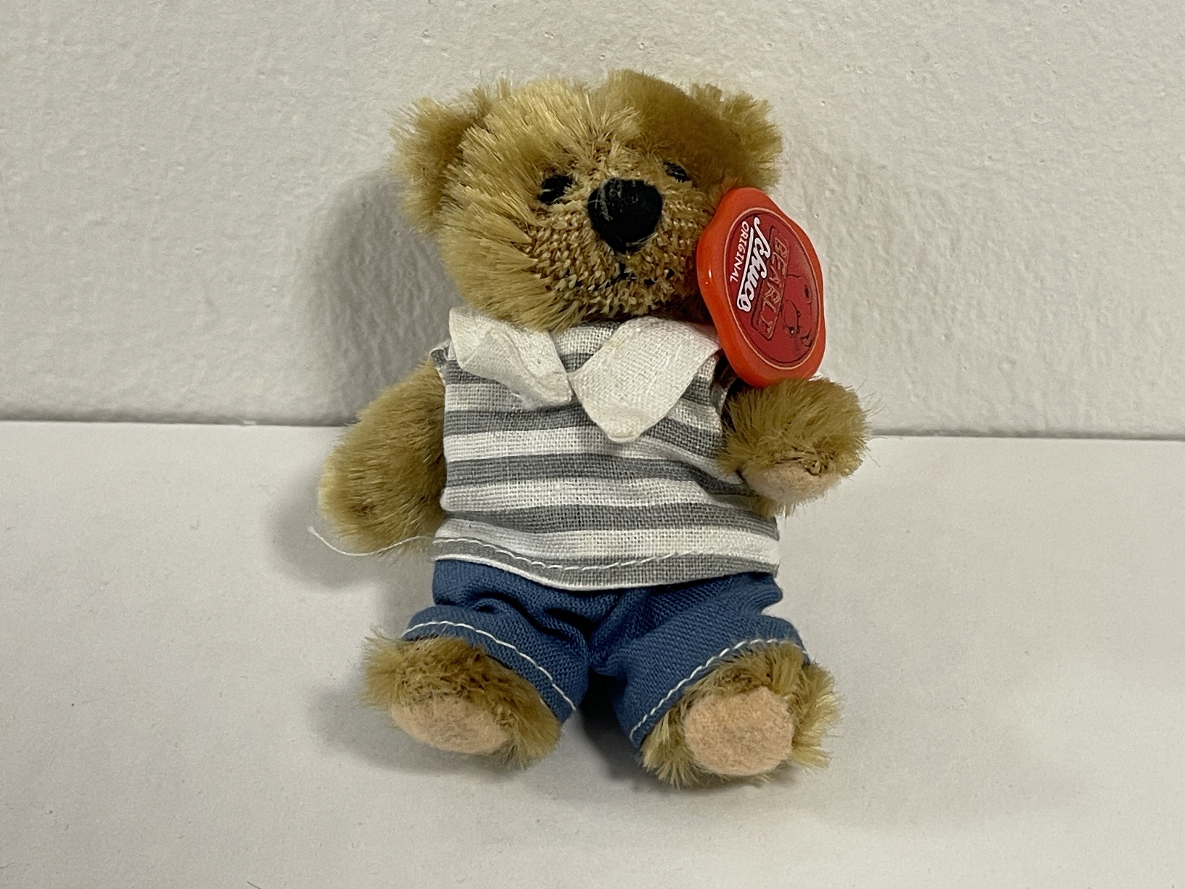 Sammler Tier Stofftier Schuco Teddy Bär 8 cm Top Zustand 