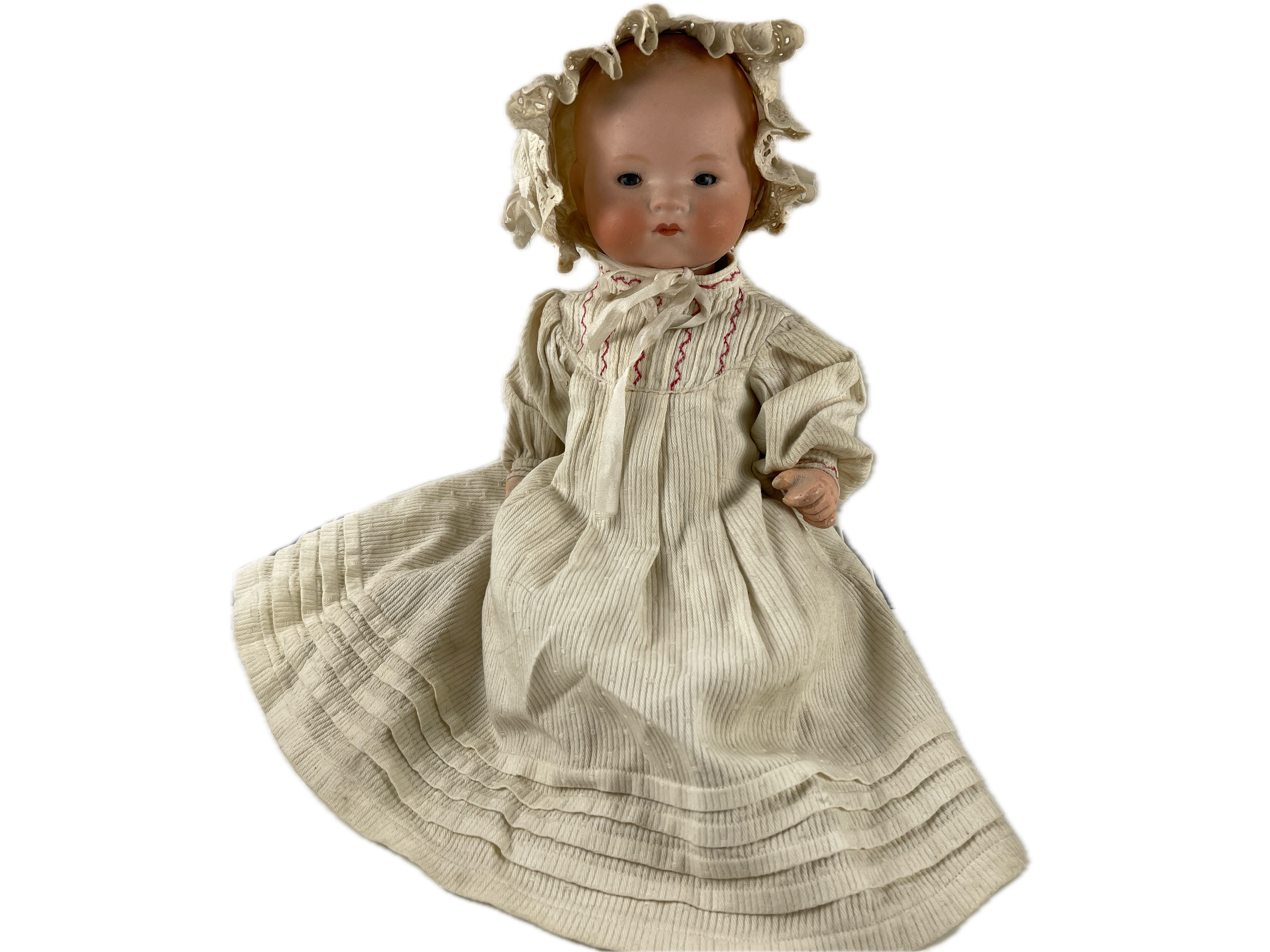 Alte Künstler Porzellan Puppe 32 cm - Zustand siehe Fotos  
