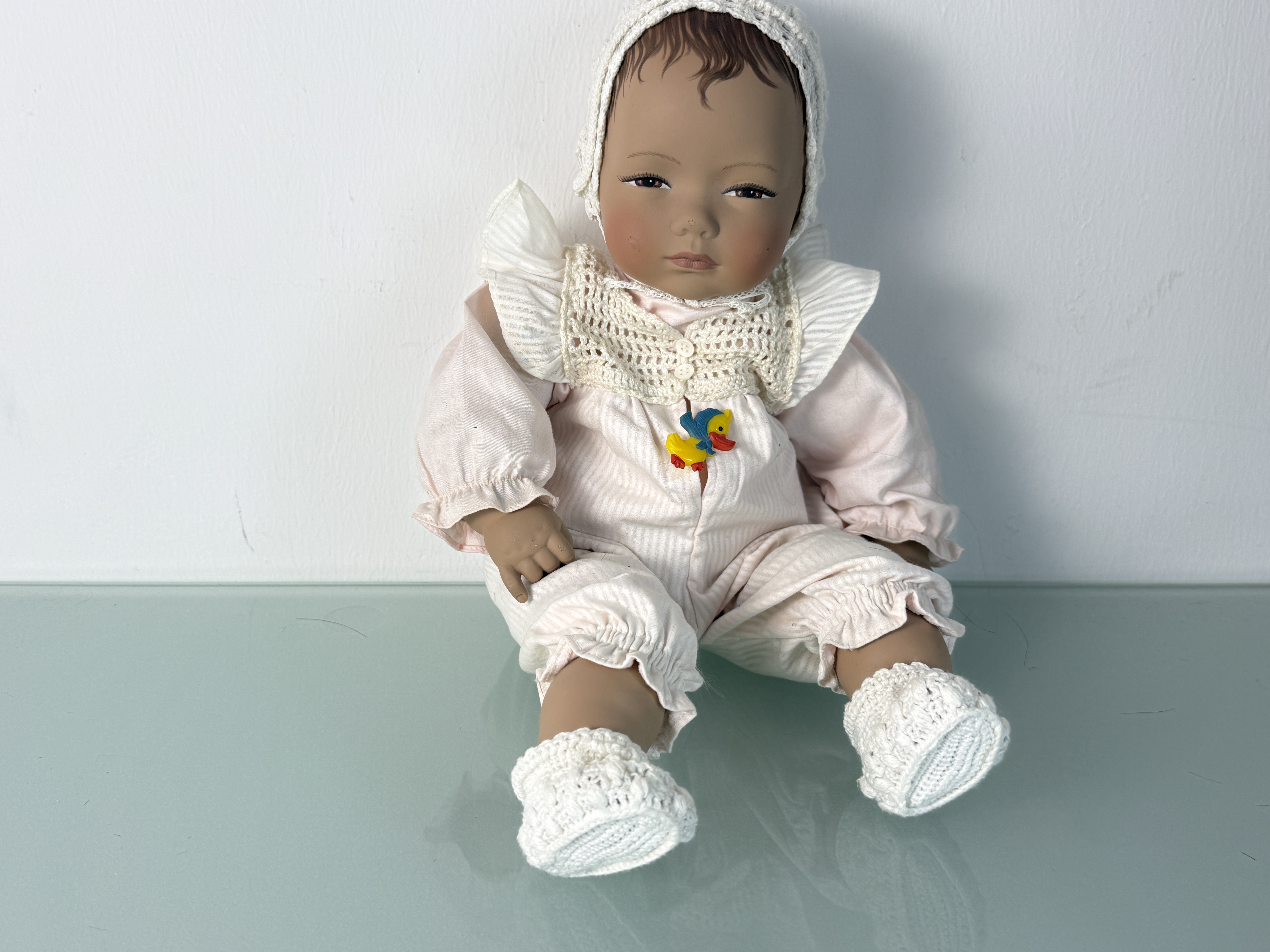 Künstlerpuppe Heidi Ott Vinyl Puppe 45 cm. Top Zustand 