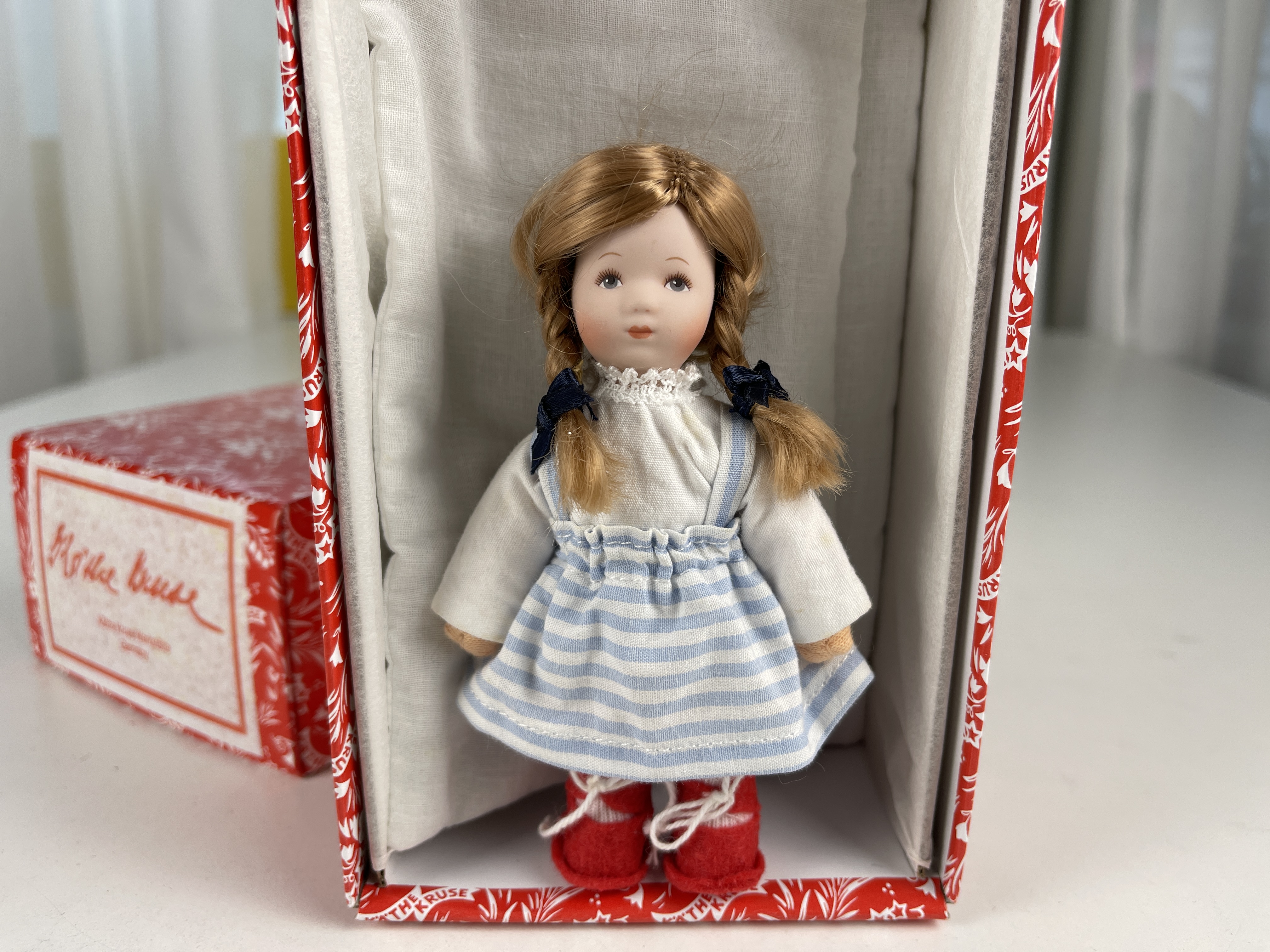 Käthe Kruse Sammler Puppe 12 cm. Ovp Top Zustand   