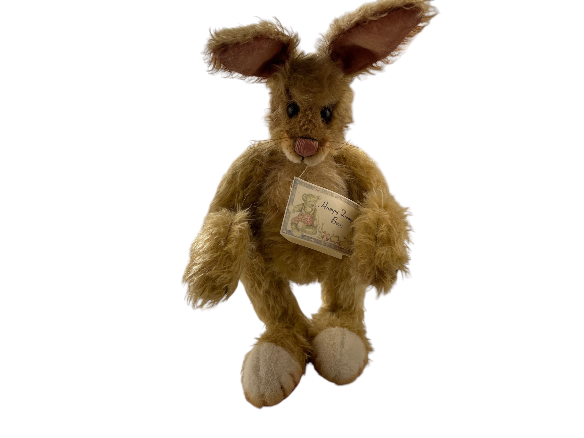 Künstler Stofftier Hase 26 cm. - Top Zustand.     