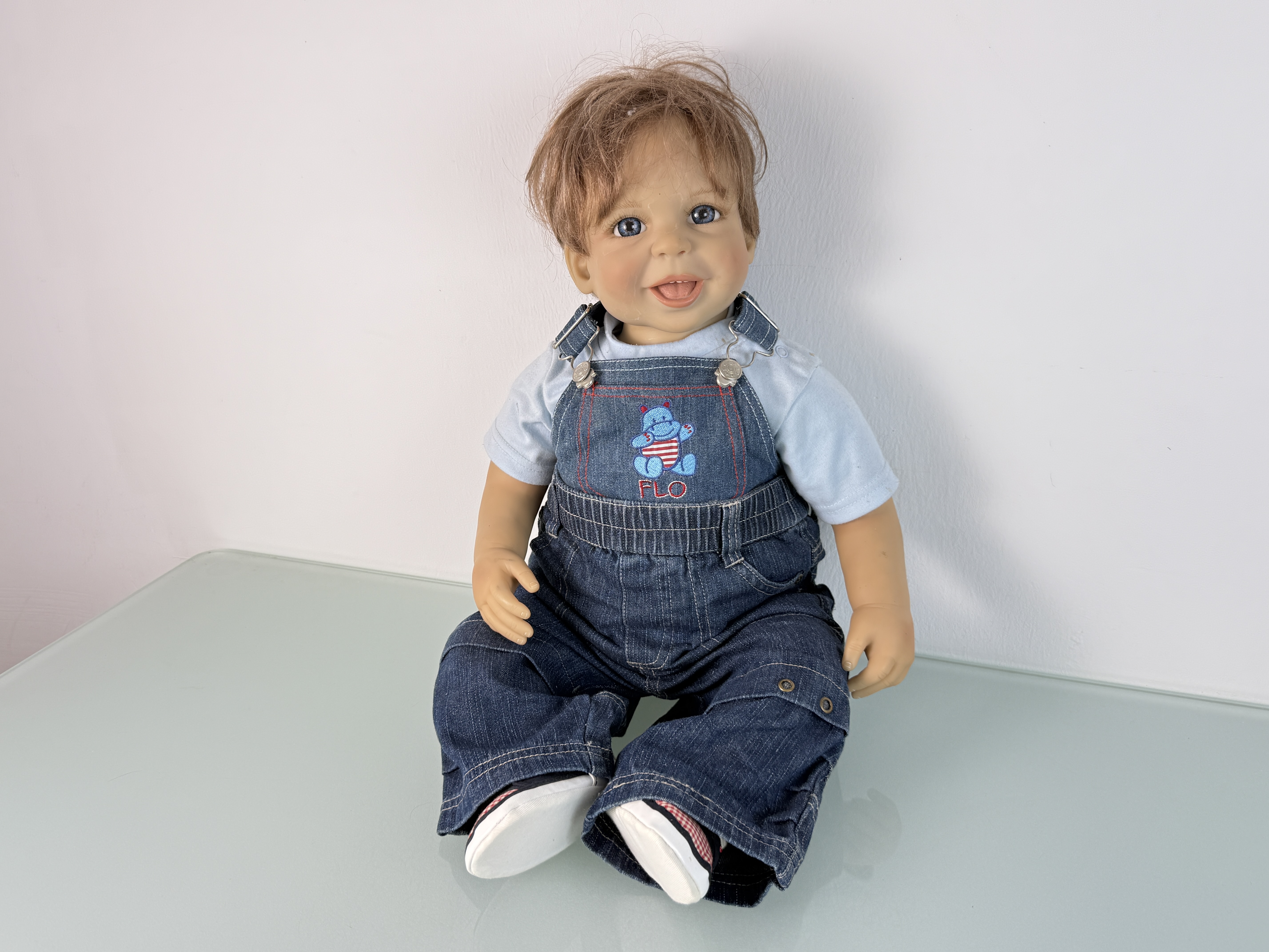 Künstlerpuppe Regina Swialkowski Vinyl Puppe 63 cm. Top Zustand 