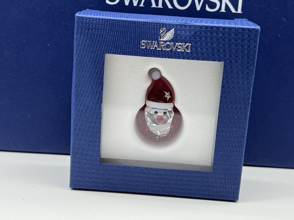 Swarovski Figur 1143323 Schaukelnder Weihnachtsmann 5 cm. Ovp & Zertifikat.  Top Zustand   