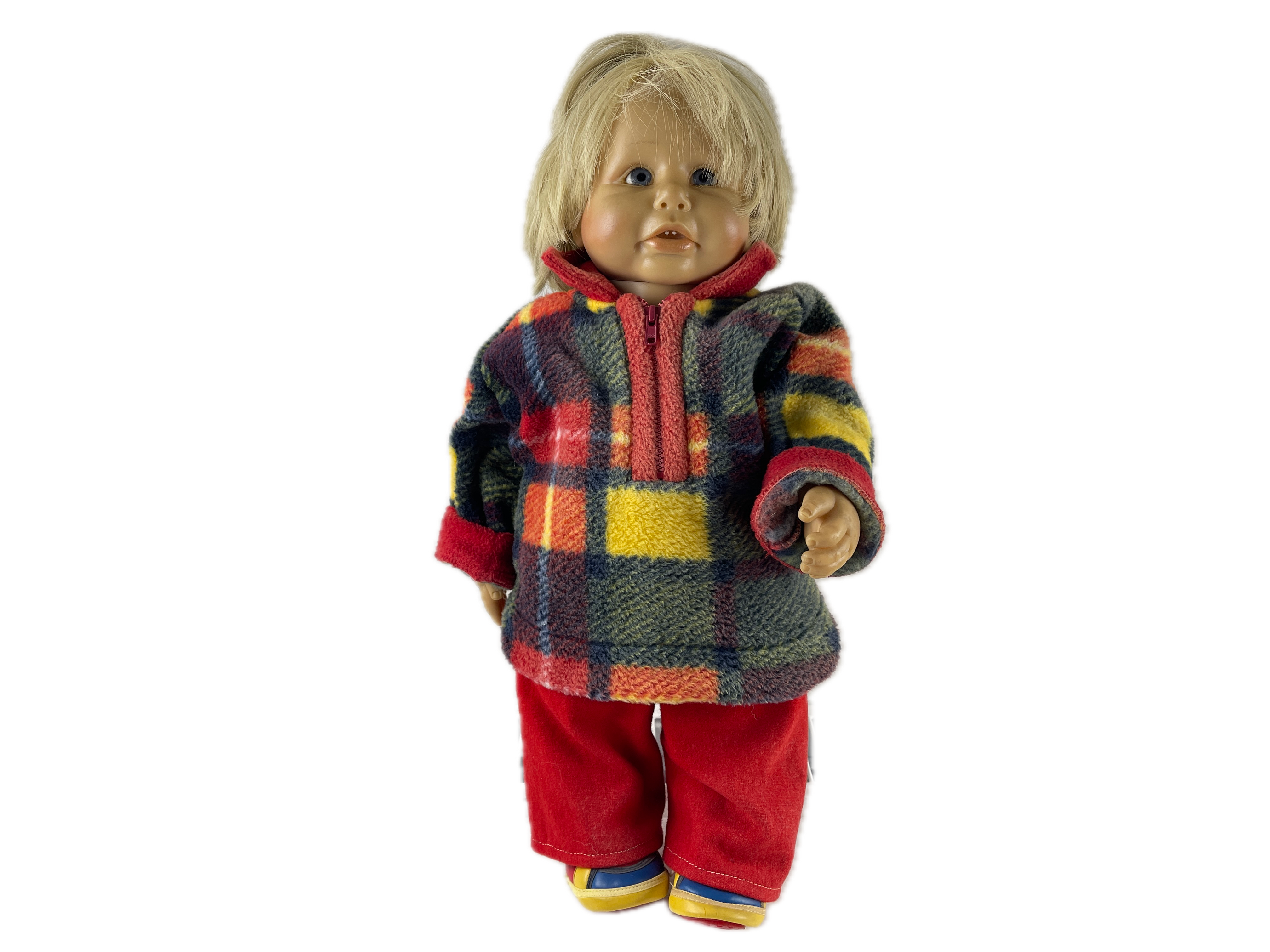 Künstlerpuppe Brigitte Leman Vinyl Puppe 49 cm. Zustand siehe Fotos  