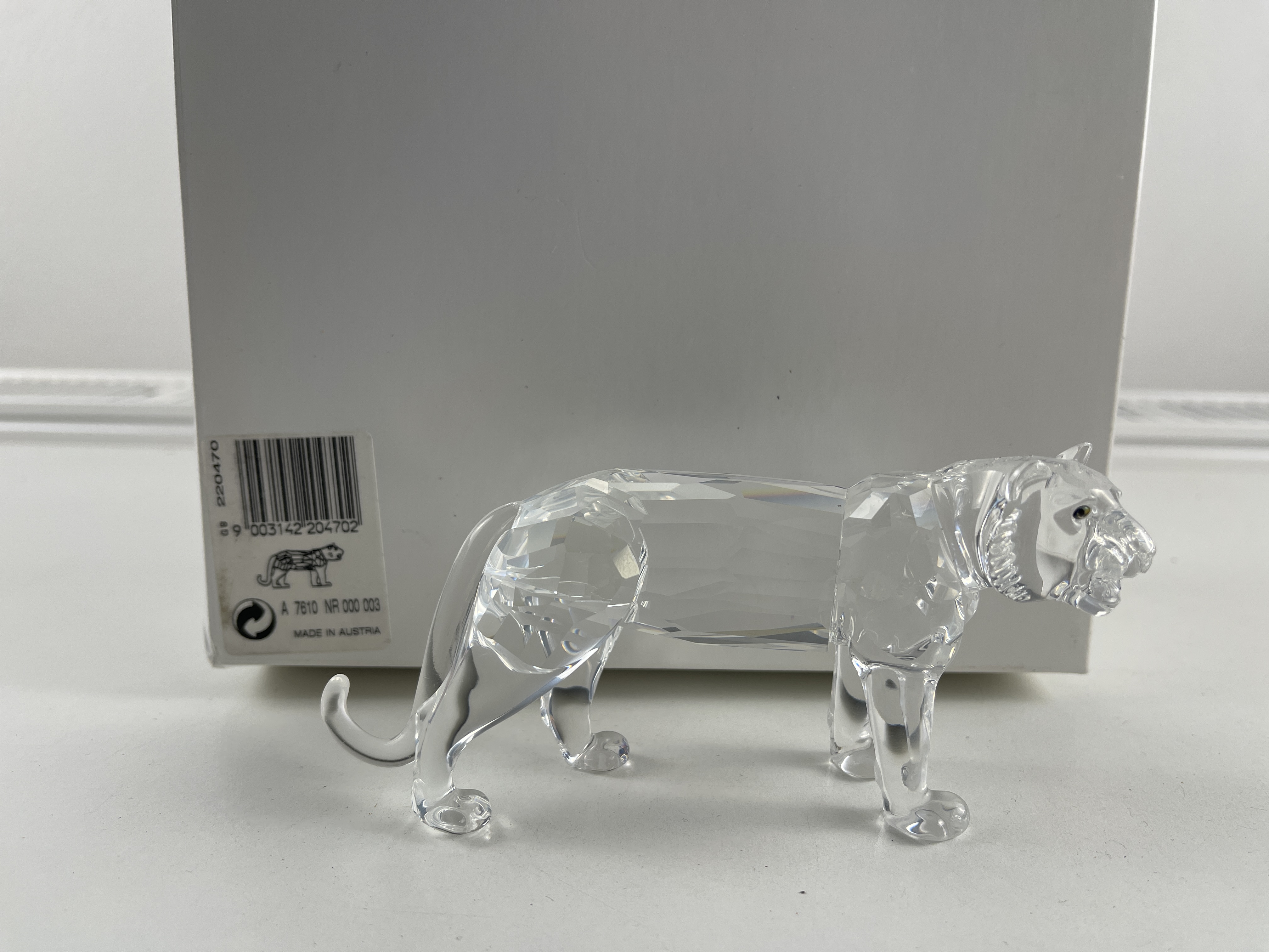 Swarovski Figur 220470 Tiger 13,5 cm. Ovp und Zertifikat. Top Zustand  