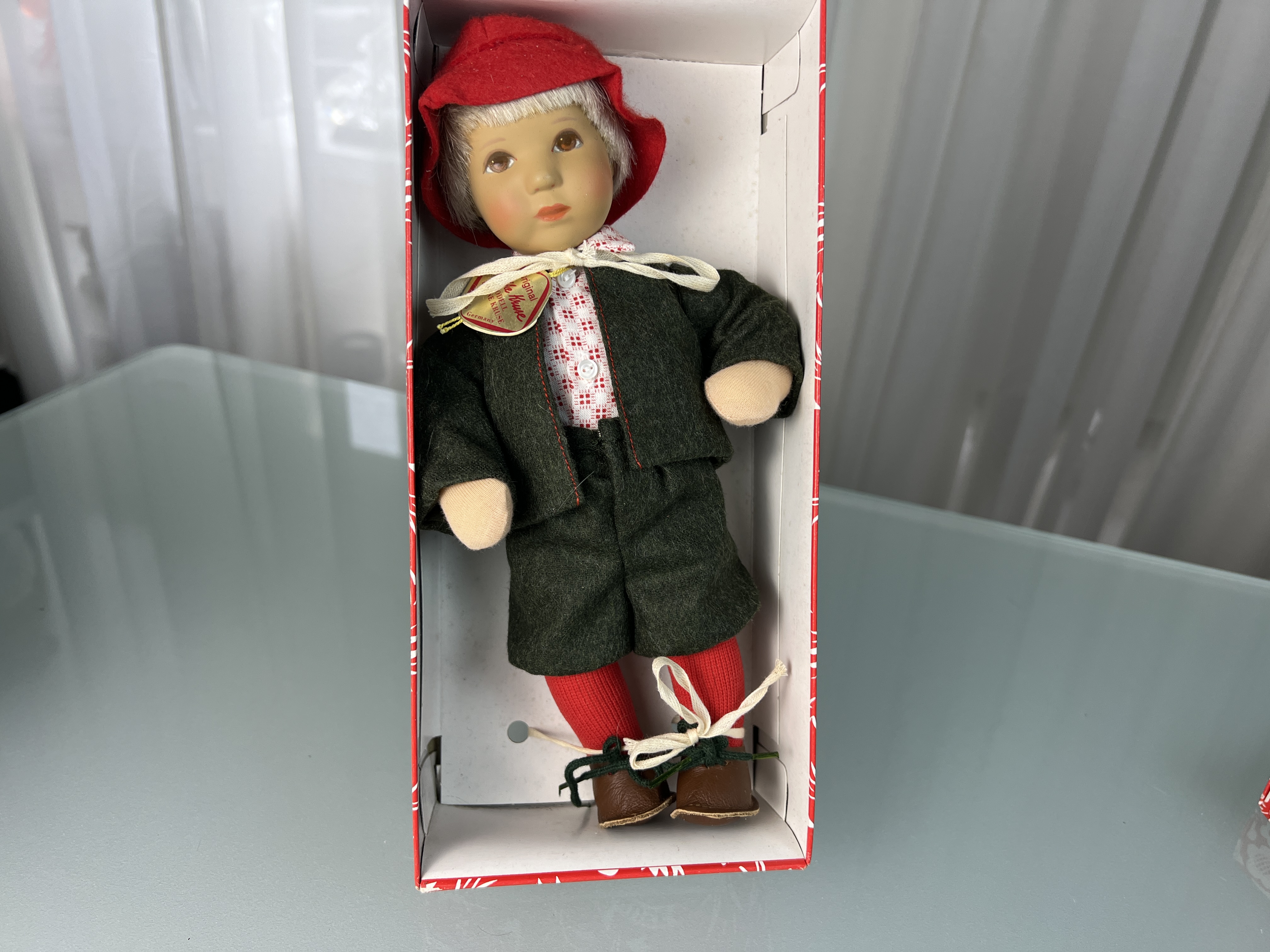 Käthe Kruse Puppe Sammlerpuppe 26 cm Top Zustand - Siehe Foto.  