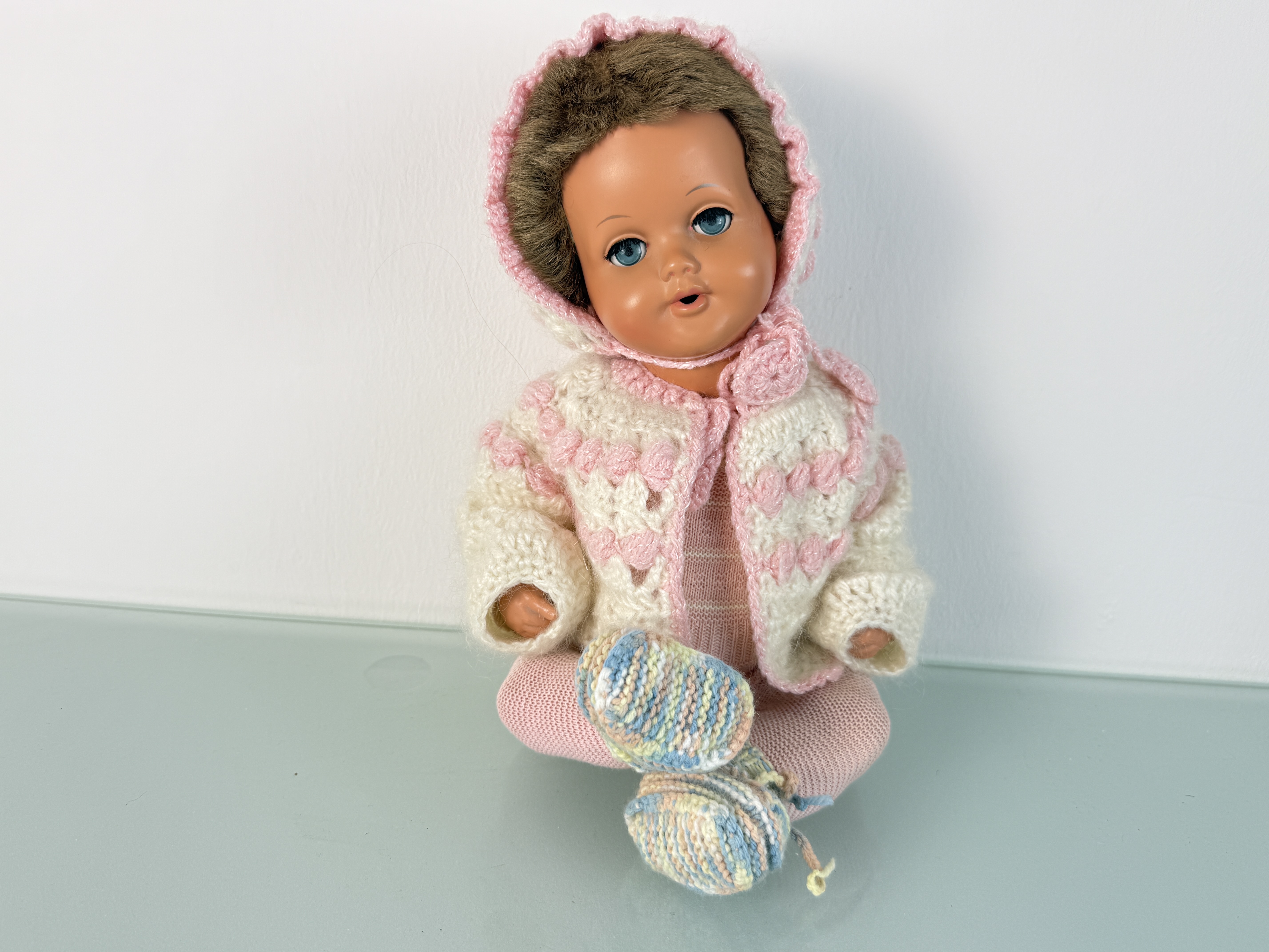 Künstlerpuppe Sammler Alte Zelluloid Puppe 35 cm. Zustand siehe Fotos  