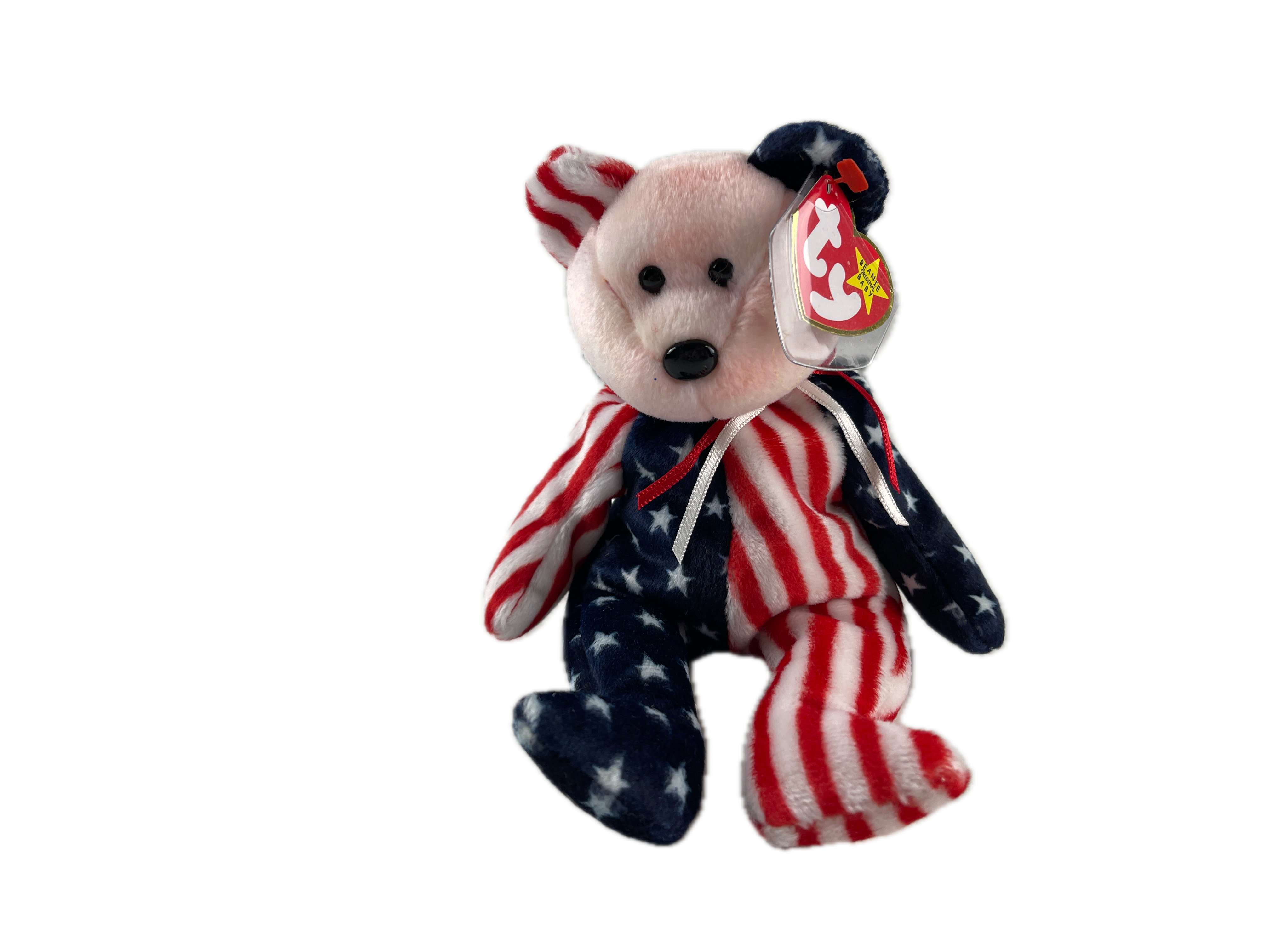 Sammler Stofftier Beanie Babies - Teddy - 21 cm. Top Zustand 