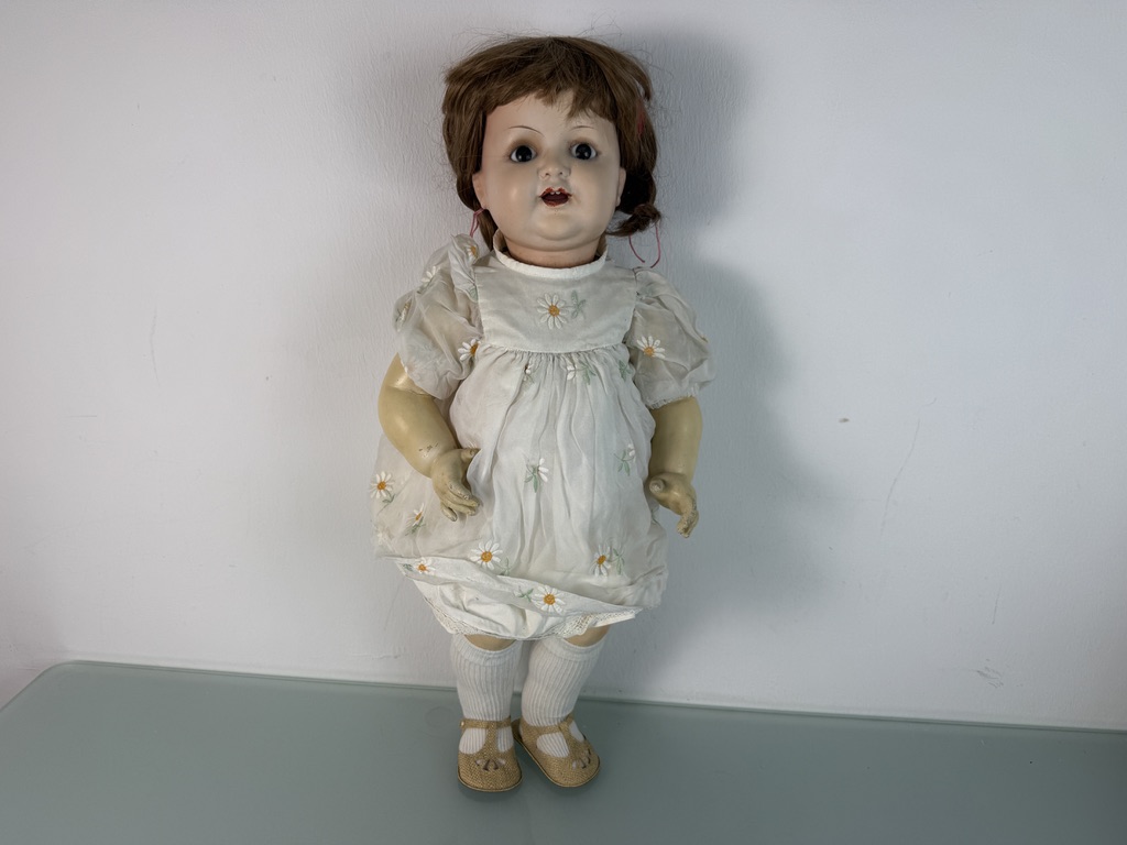 Künstlerpuppe Alte Sammler Puppe 60 cm Zustand Siehe Foto   