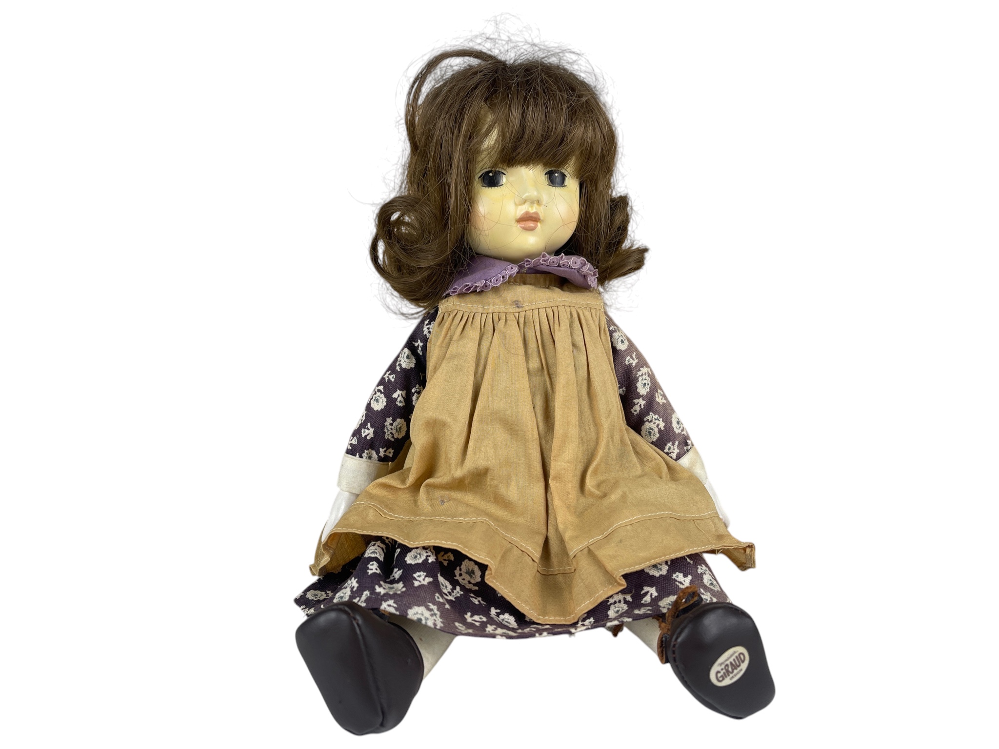 Alte Sammler Porzellan Puppe Spieluhr 34 cm Zustand siehe Fotos 