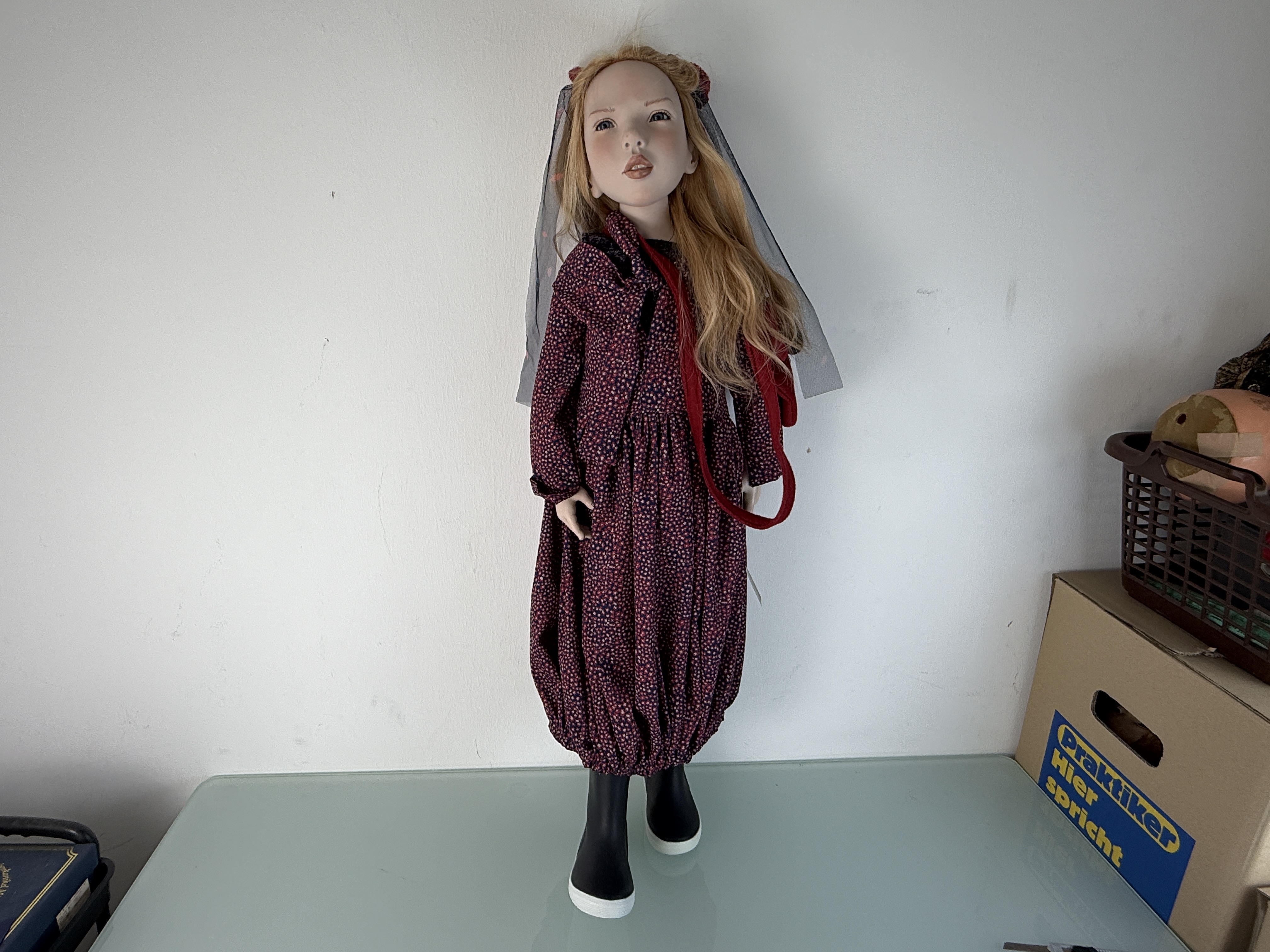 Zwergnase Künstlerpuppe Nicole Marschollek Puppe 95 cm. Top Zustand   