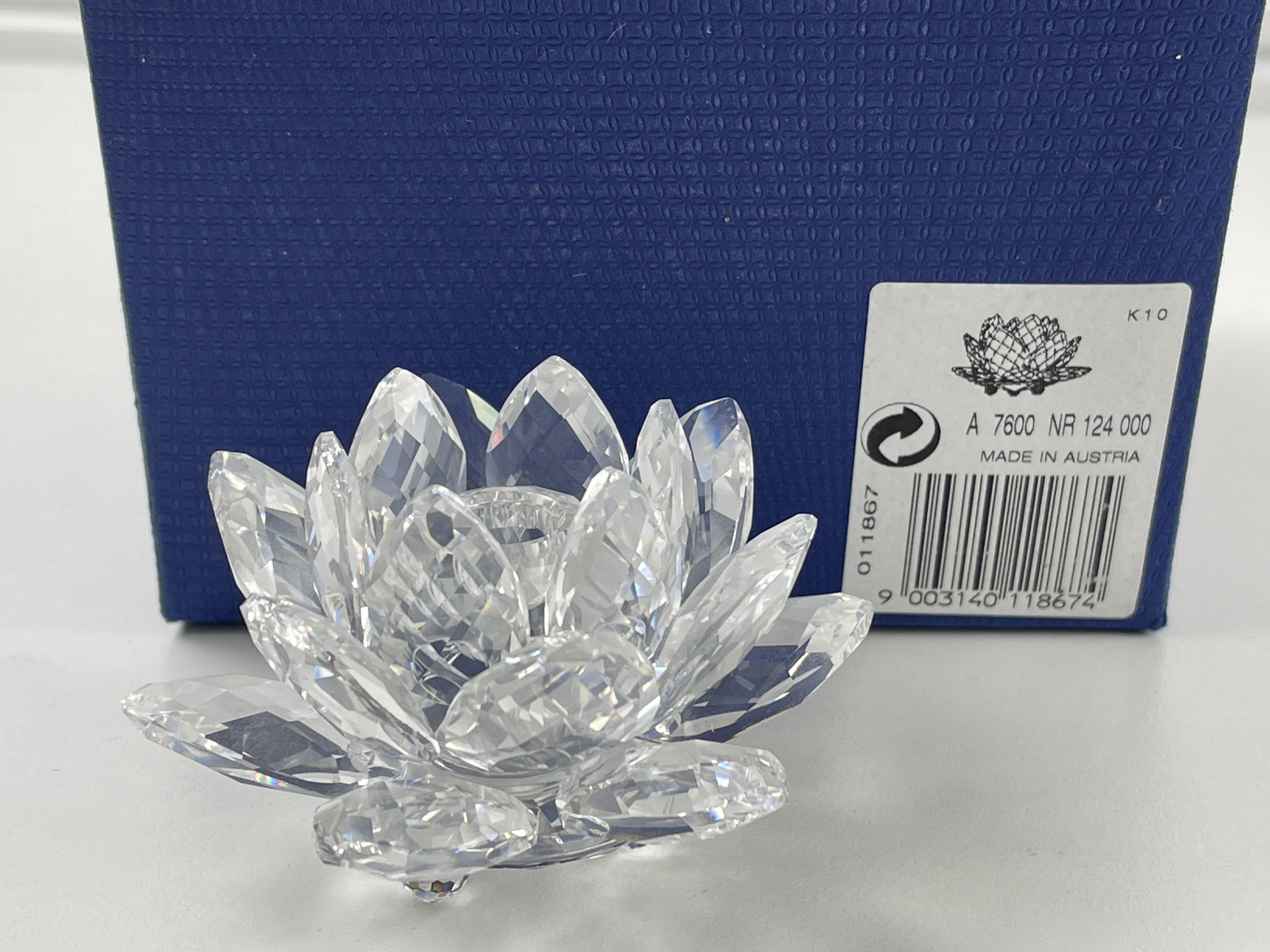 Swarovski Figur 011867 Seerose 8,5 cm Ø. Mit OVP & Zertifikat. Top Zustand 