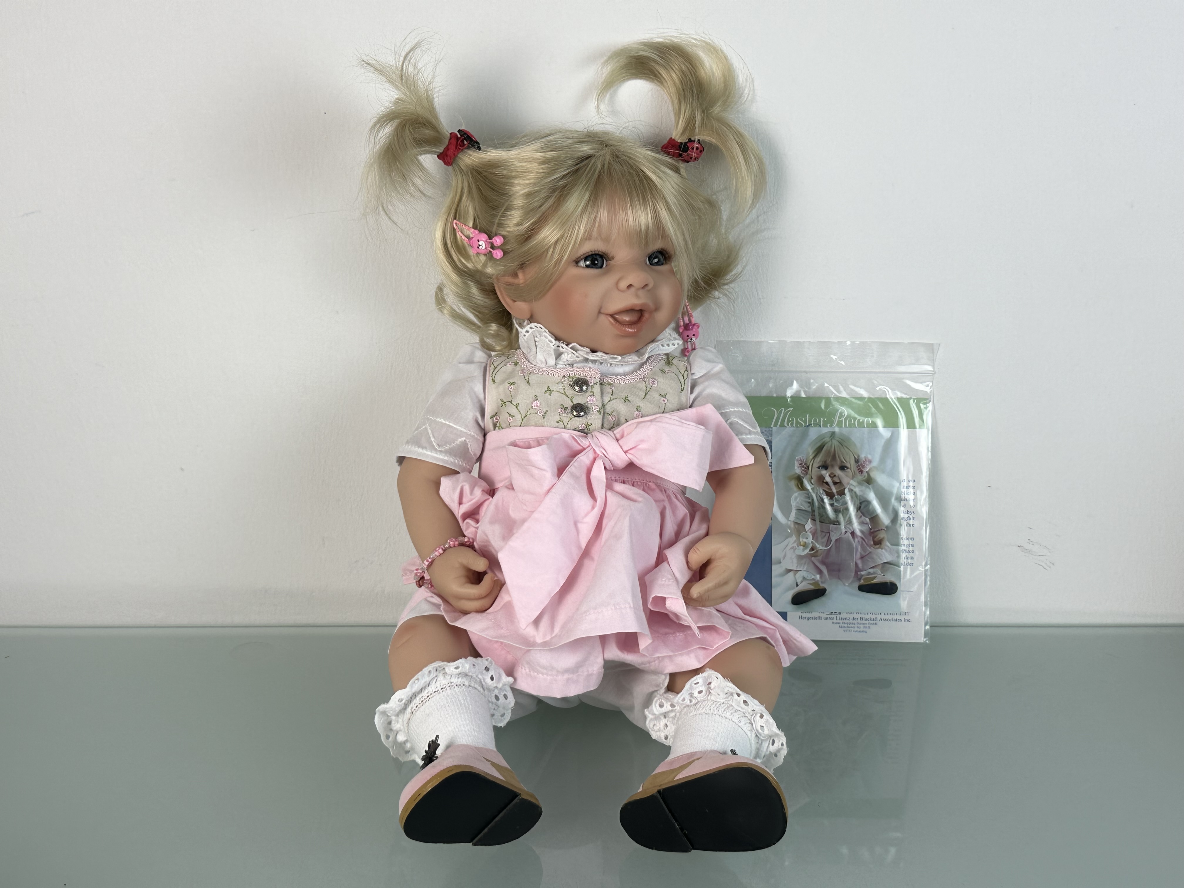 Künstlerpuppe Doris Stannat Vinyl Puppe 53 cm. Top Zustand