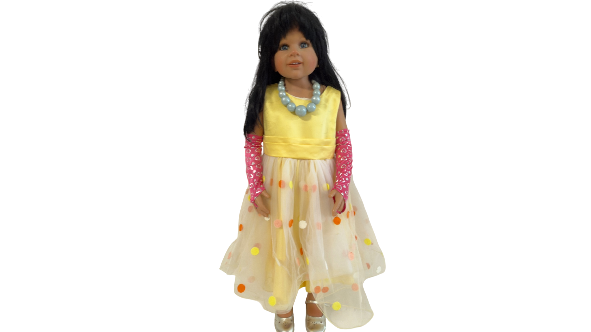 Monika Levenig Künstlerpuppe Vinyl Puppe 94 cm. Guter Zustand siehe Fotos