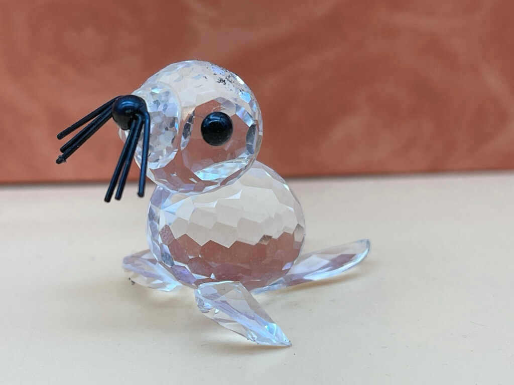  Swarovski Figur 012530 Robbe 4 cm. Top Zustand