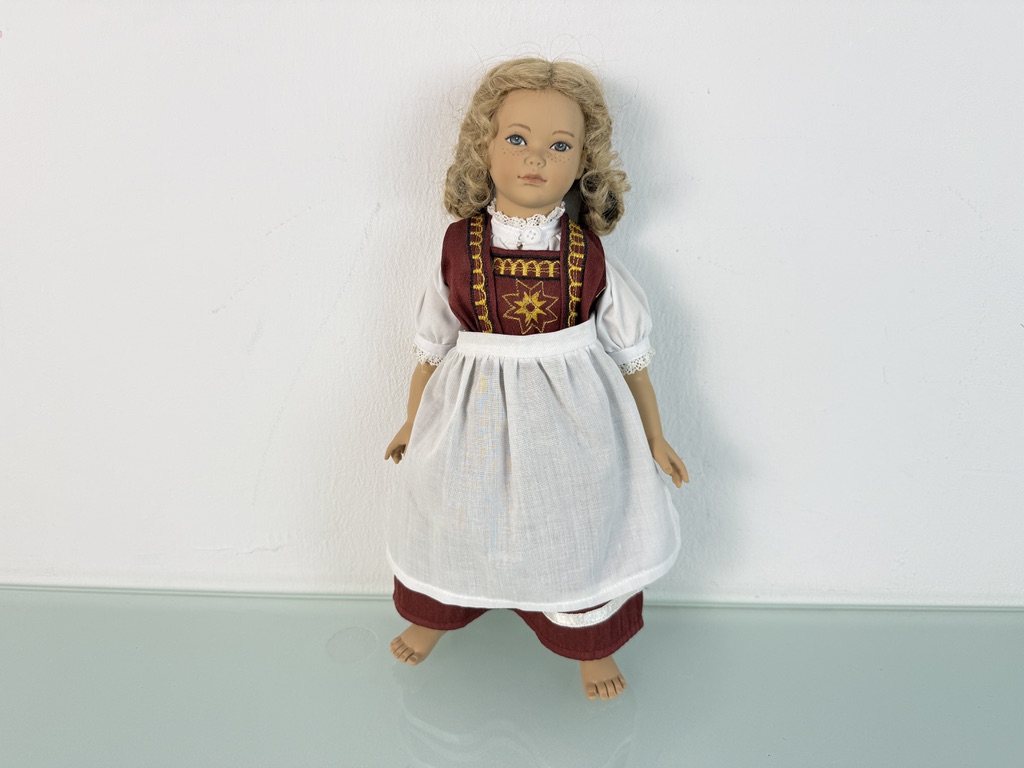  Künstlerpuppe Heidi Ott Vinyl Puppe 32 cm. Top Zustand    